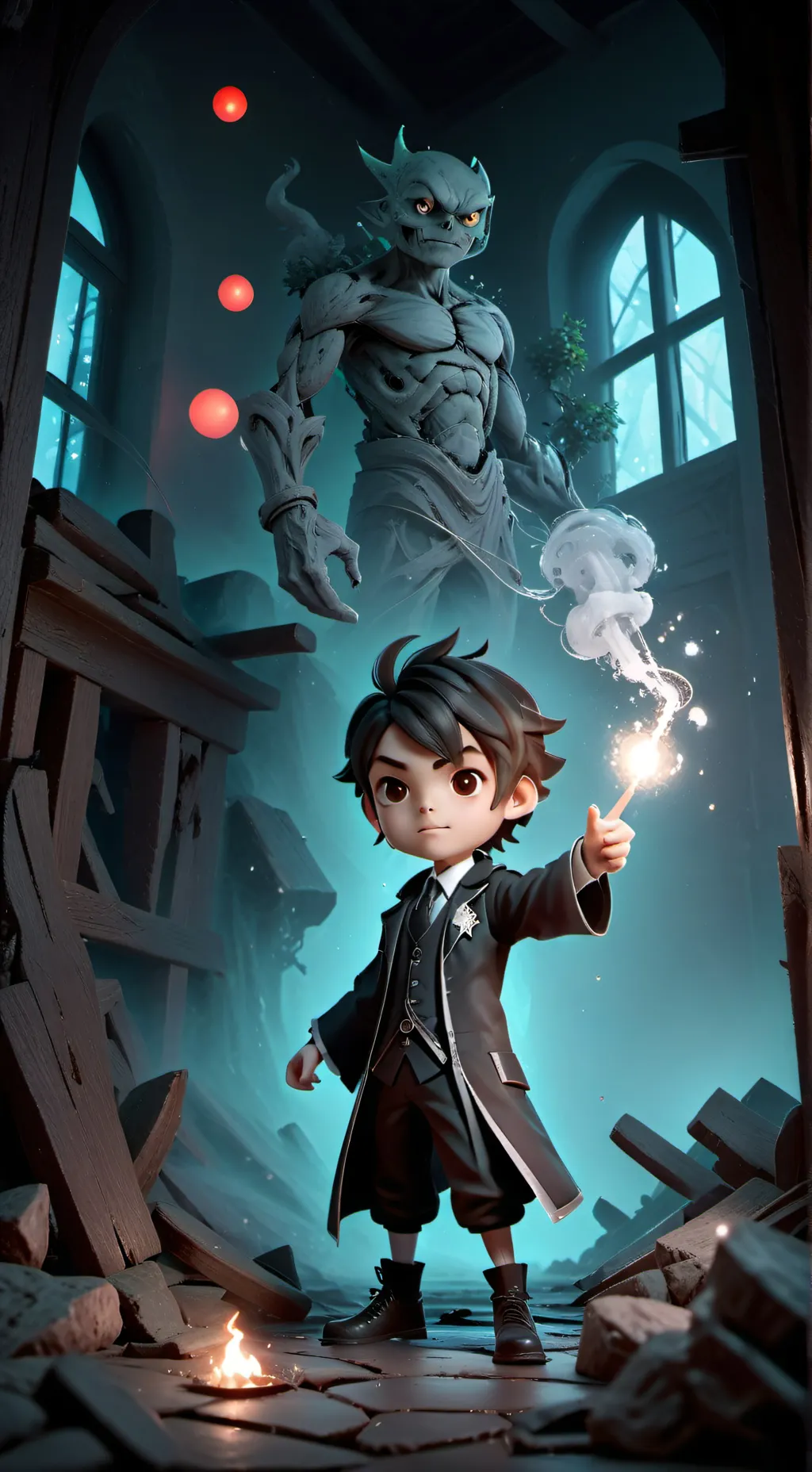 ai character: 😑 background