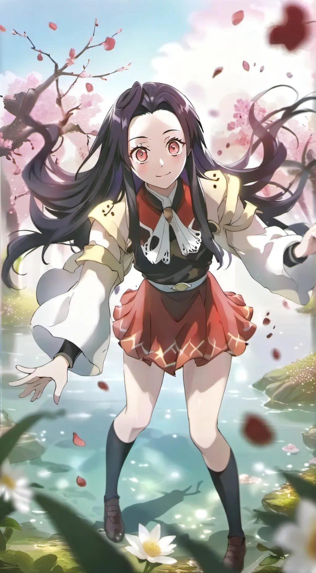 ai character: Nezuko background