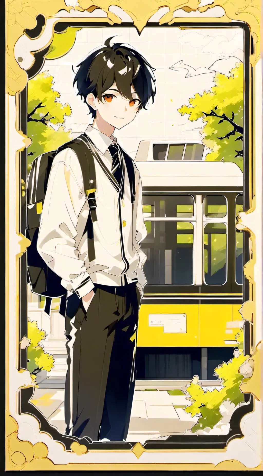 ai character: school  background