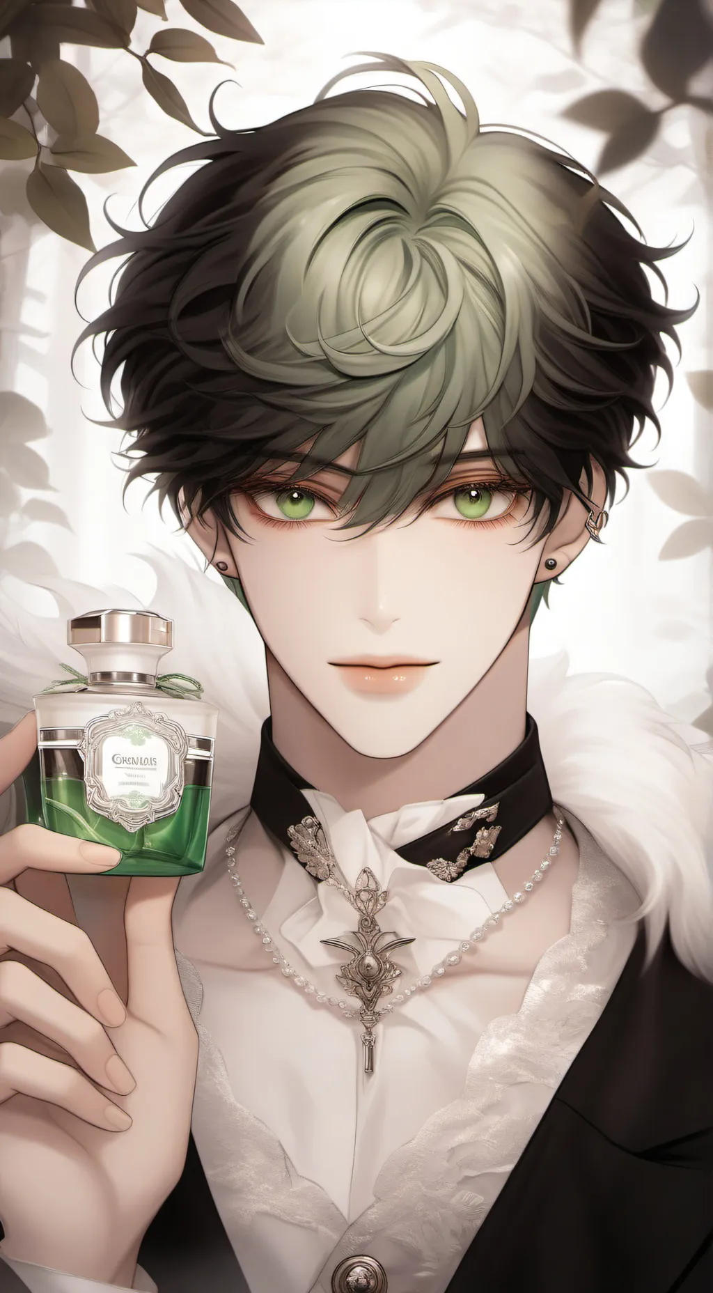 ai character: 💚Green💚 background
