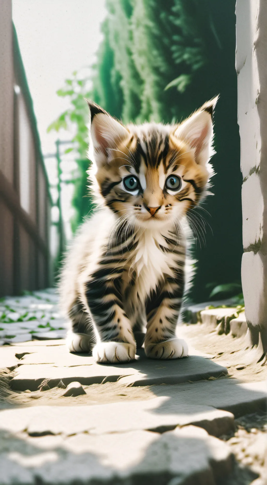 ai character: Stomped kitten background