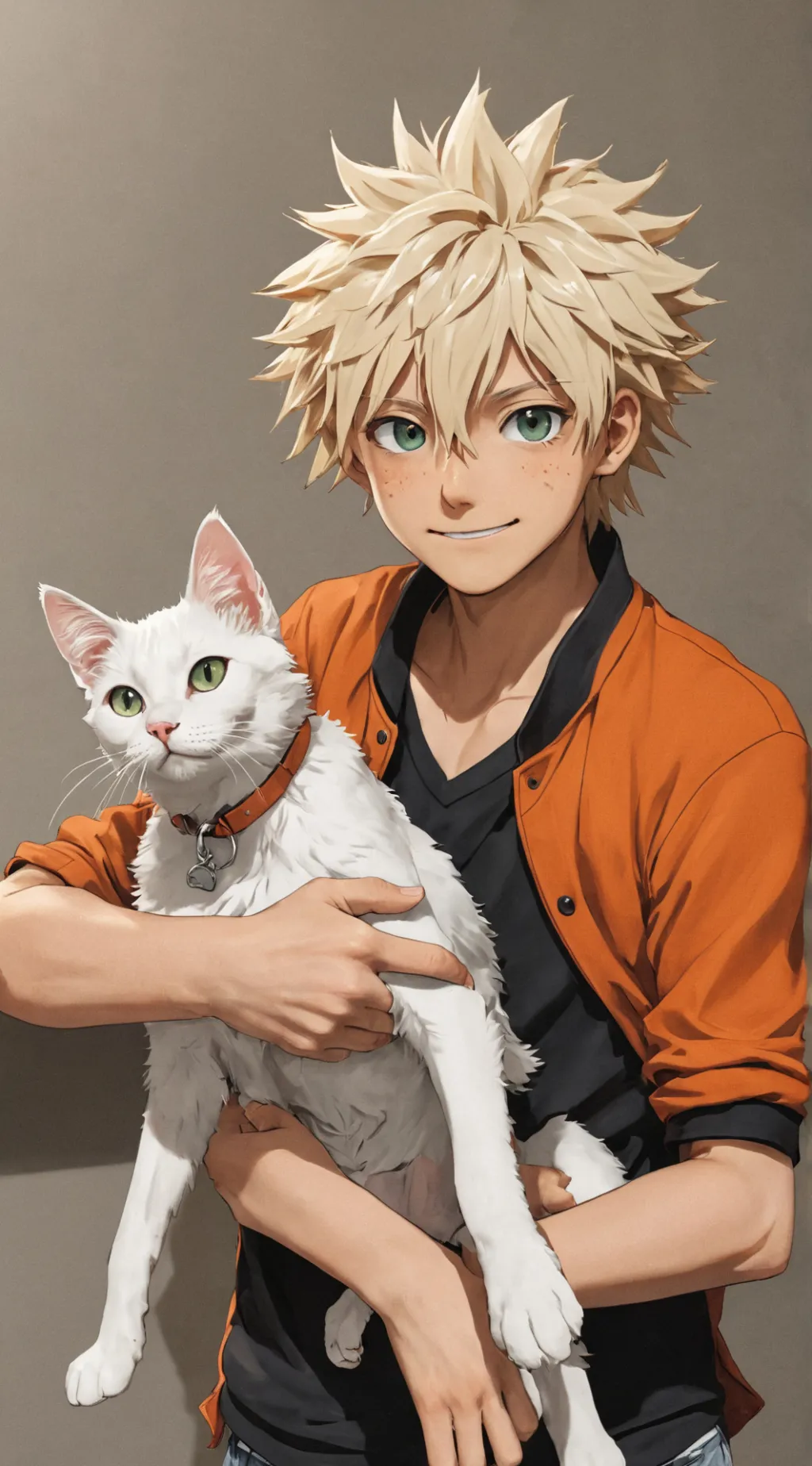 ai character: bakugo x yn  background