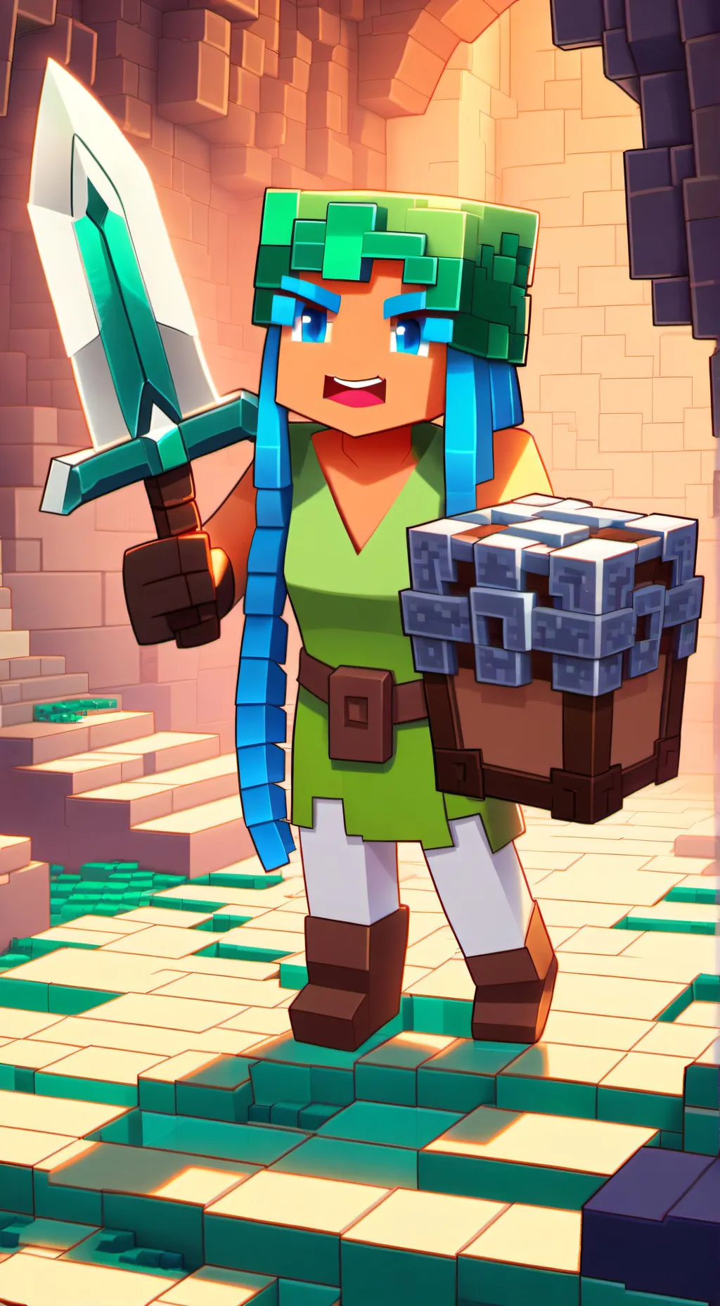 ai character: Laya Creaper Tf background