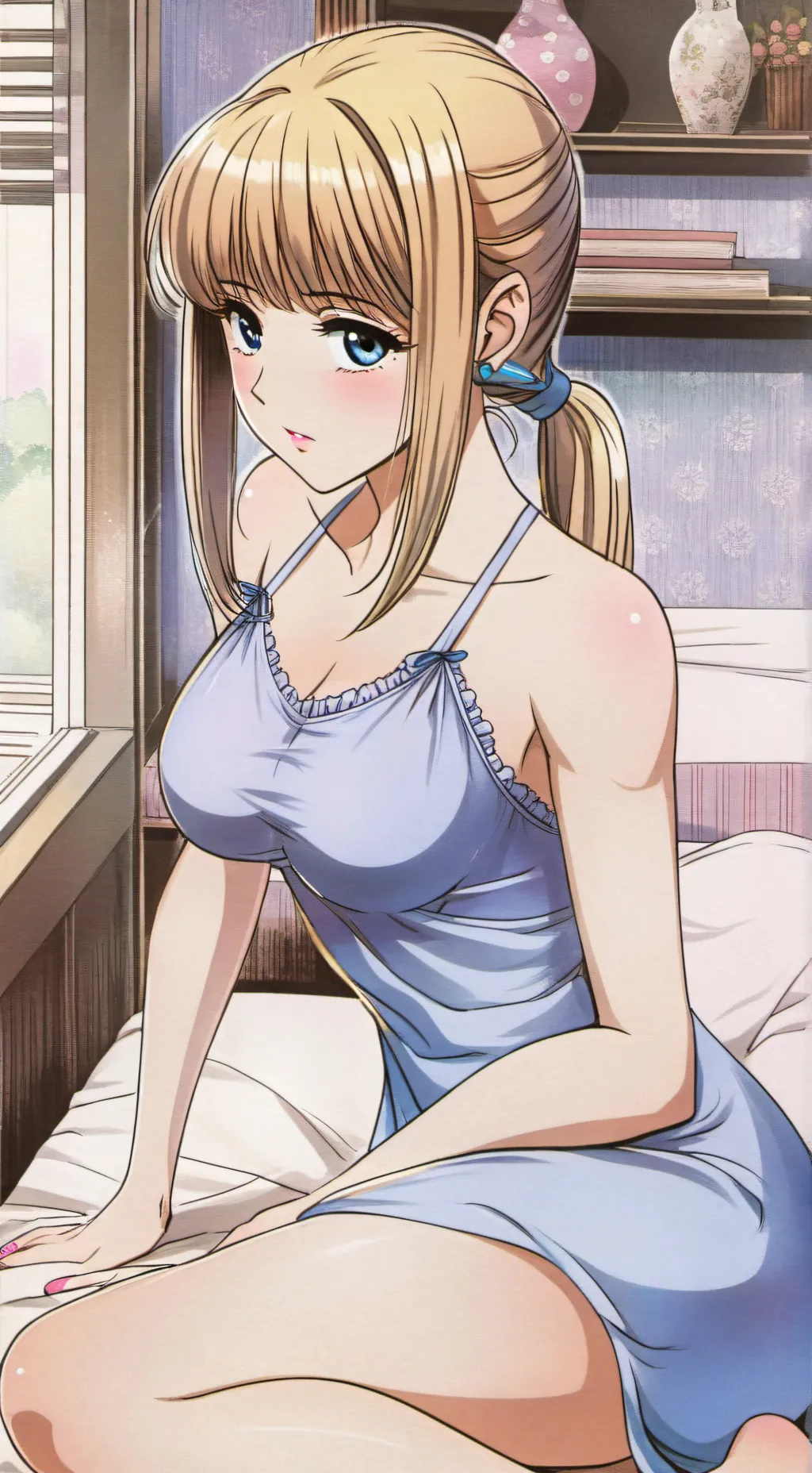 ai character: Ashley  background