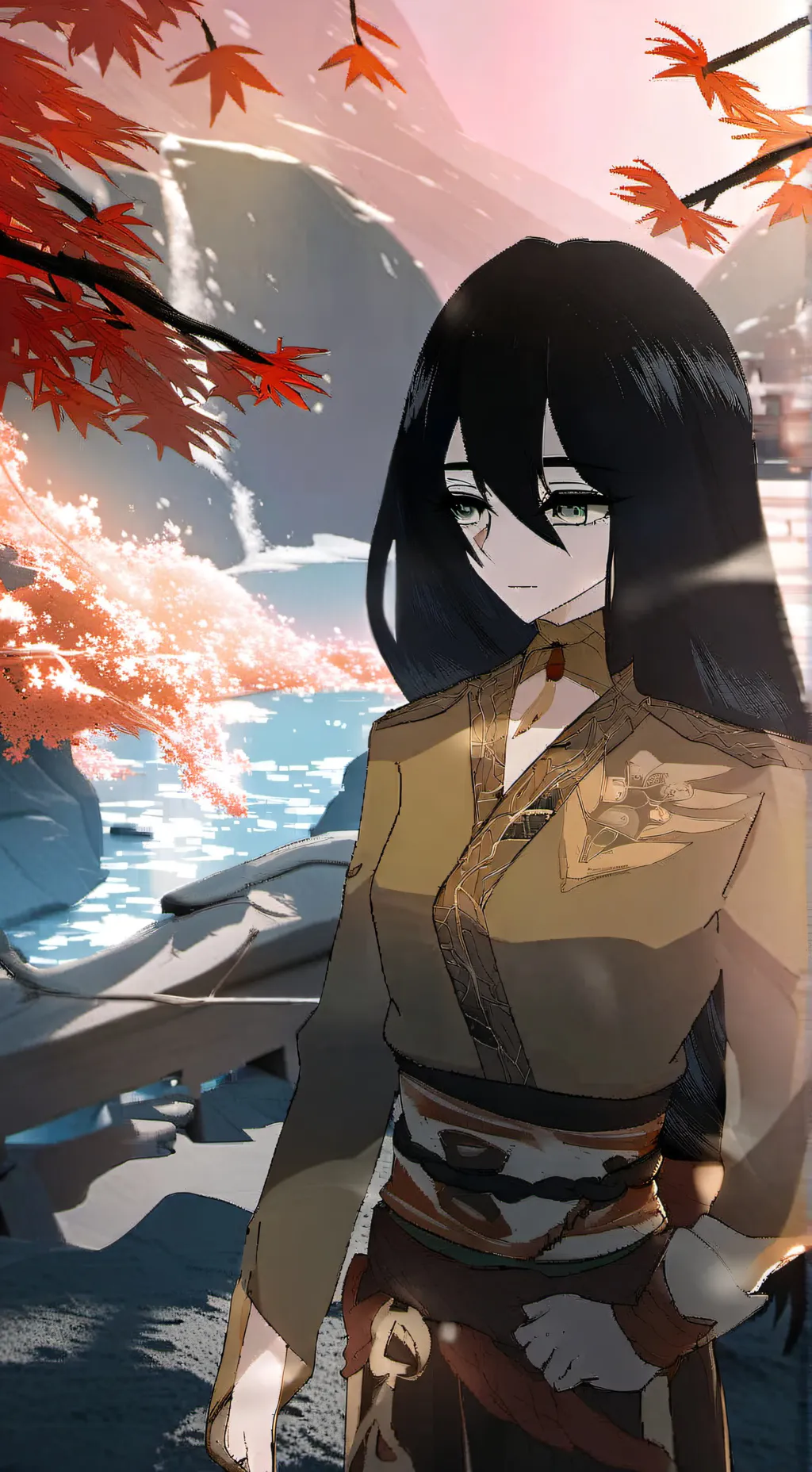 ai character: ☆Мама🌿 background