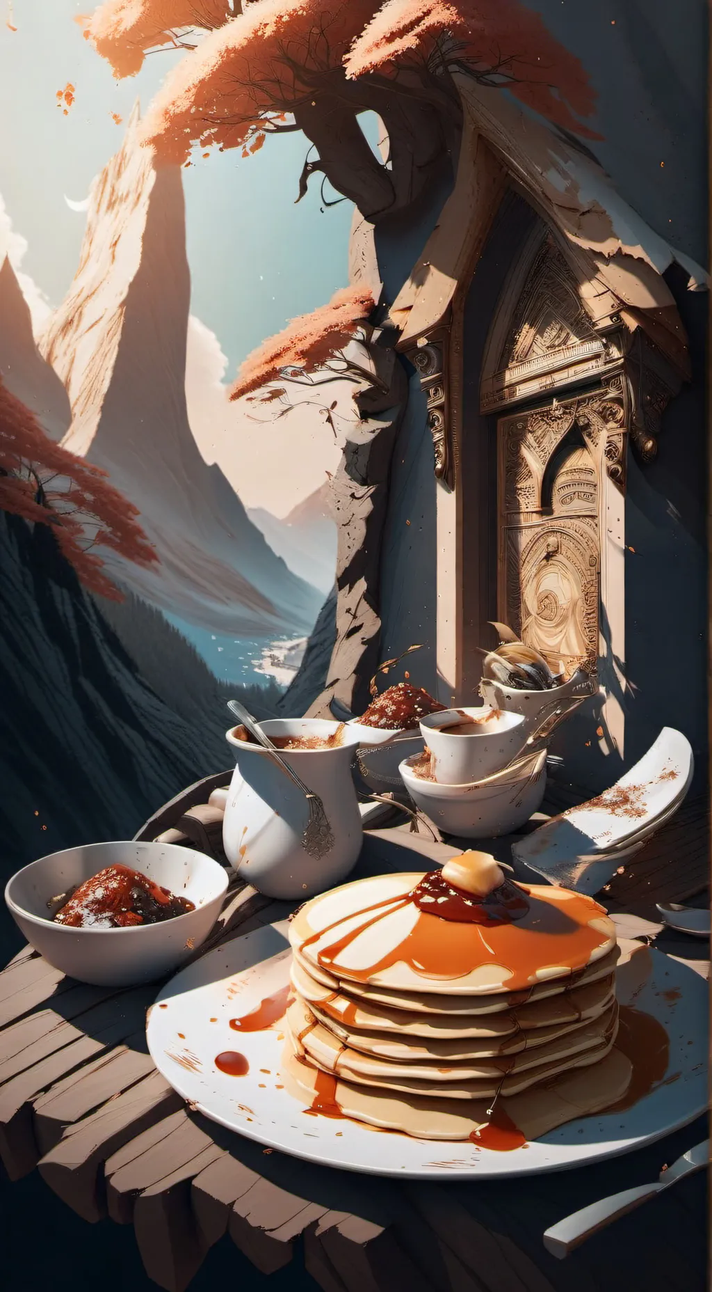 ai character: pancake song background
