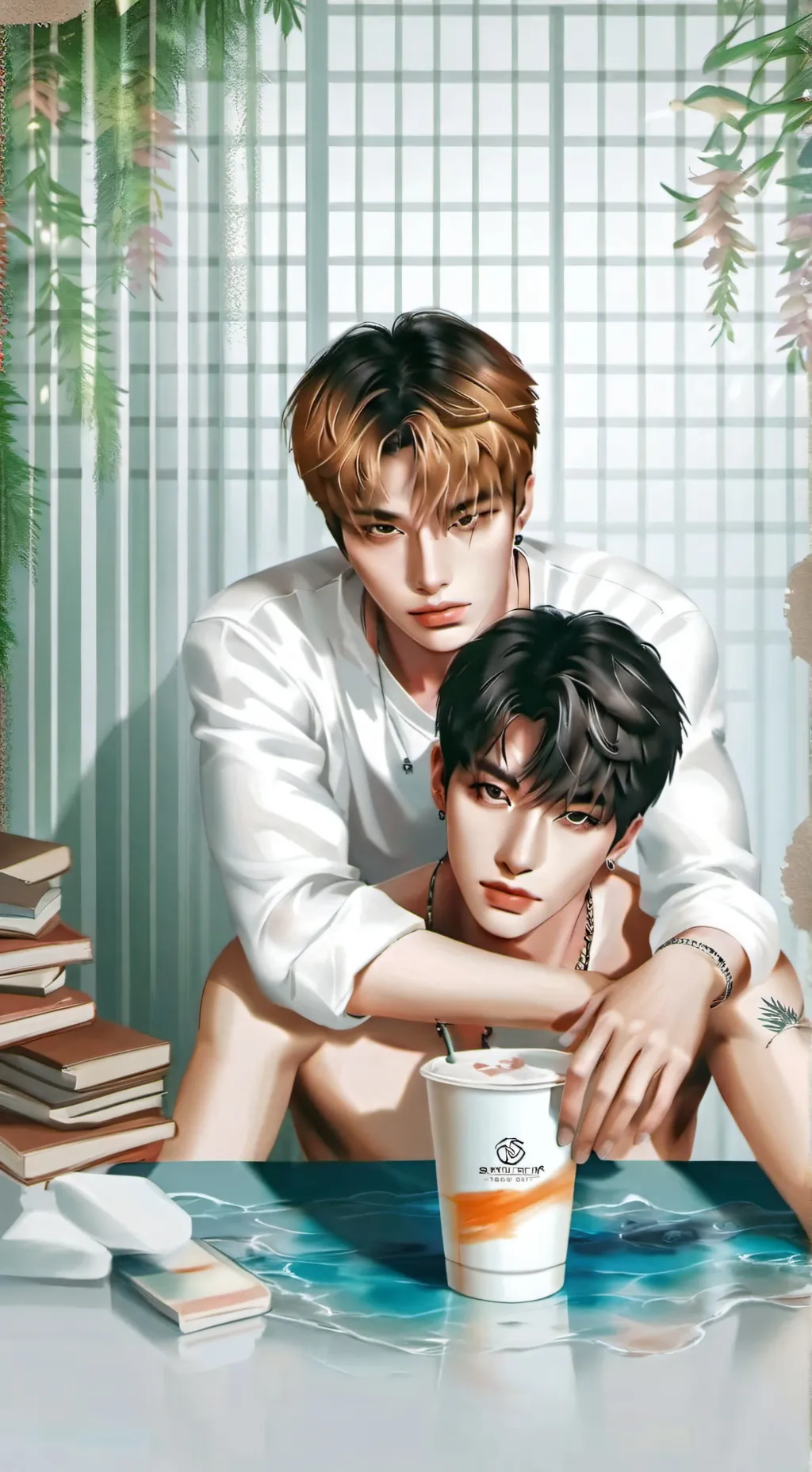 ai character: Hyunjin  background