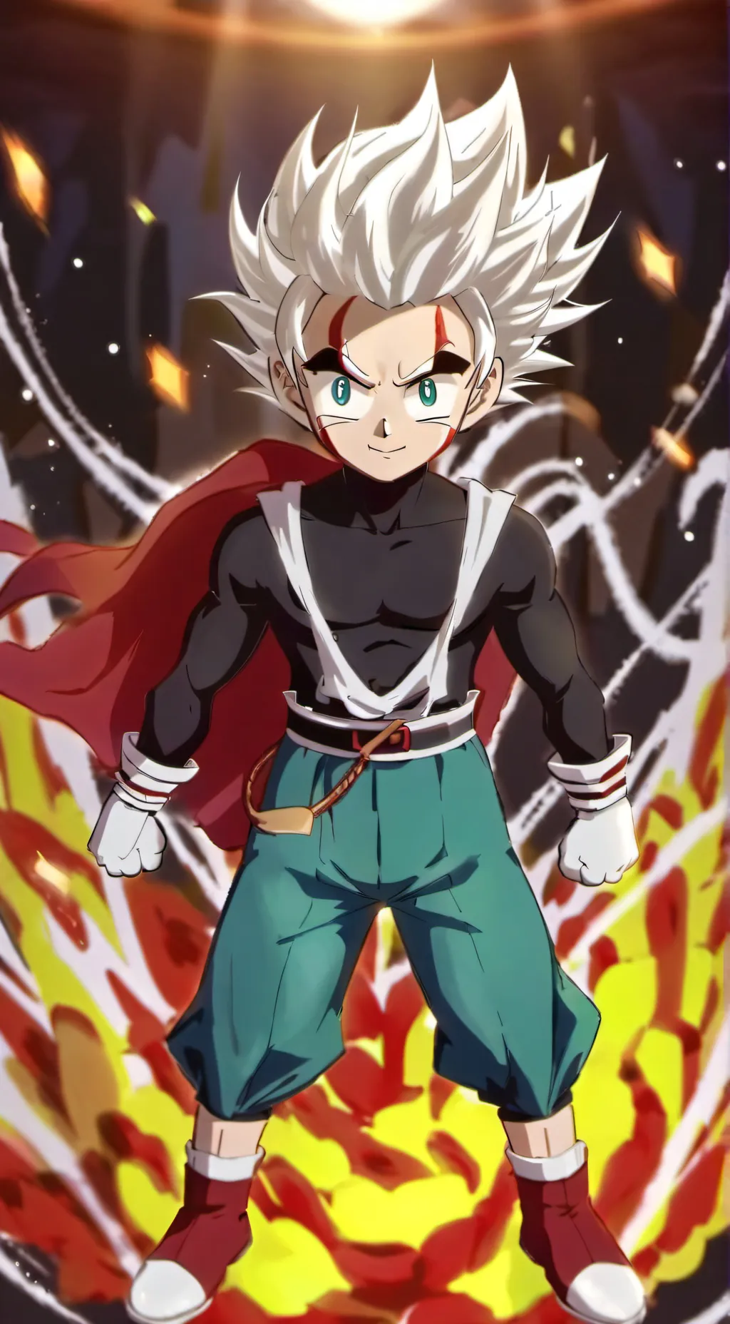 ai character: Super Sayan background