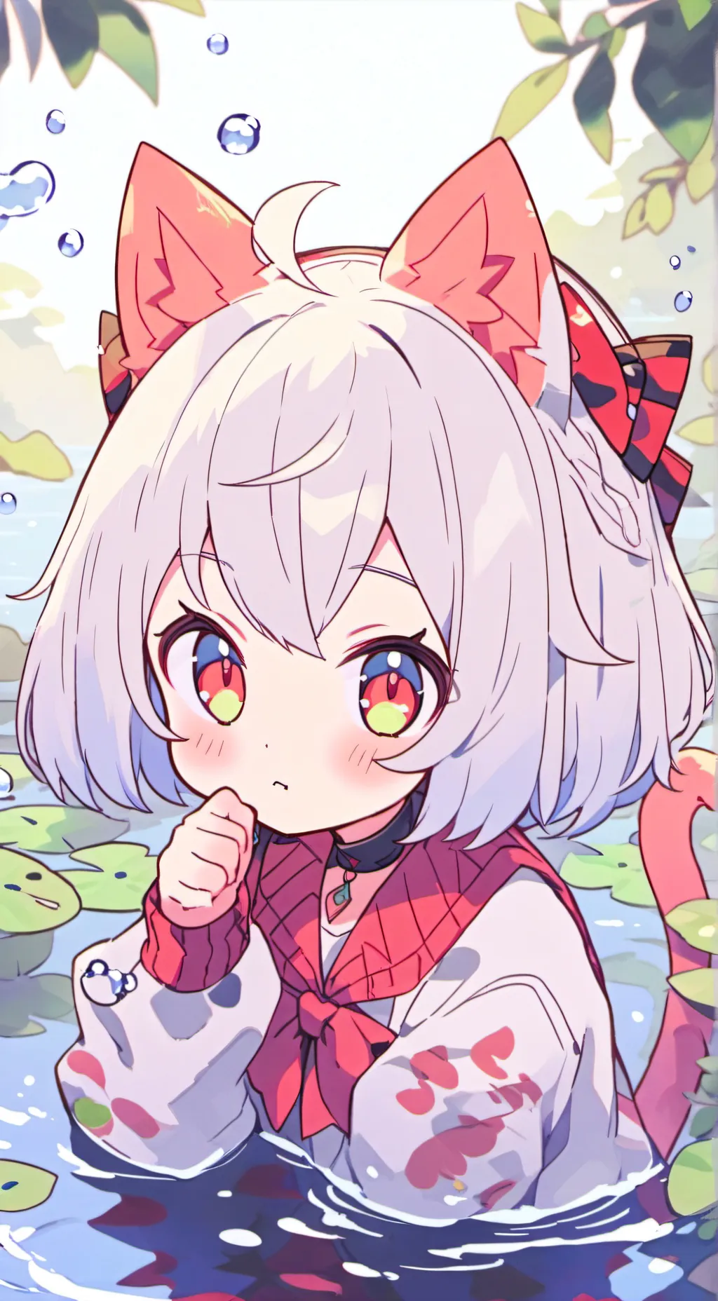 ai character: Red-Eyed Spirit Ca background