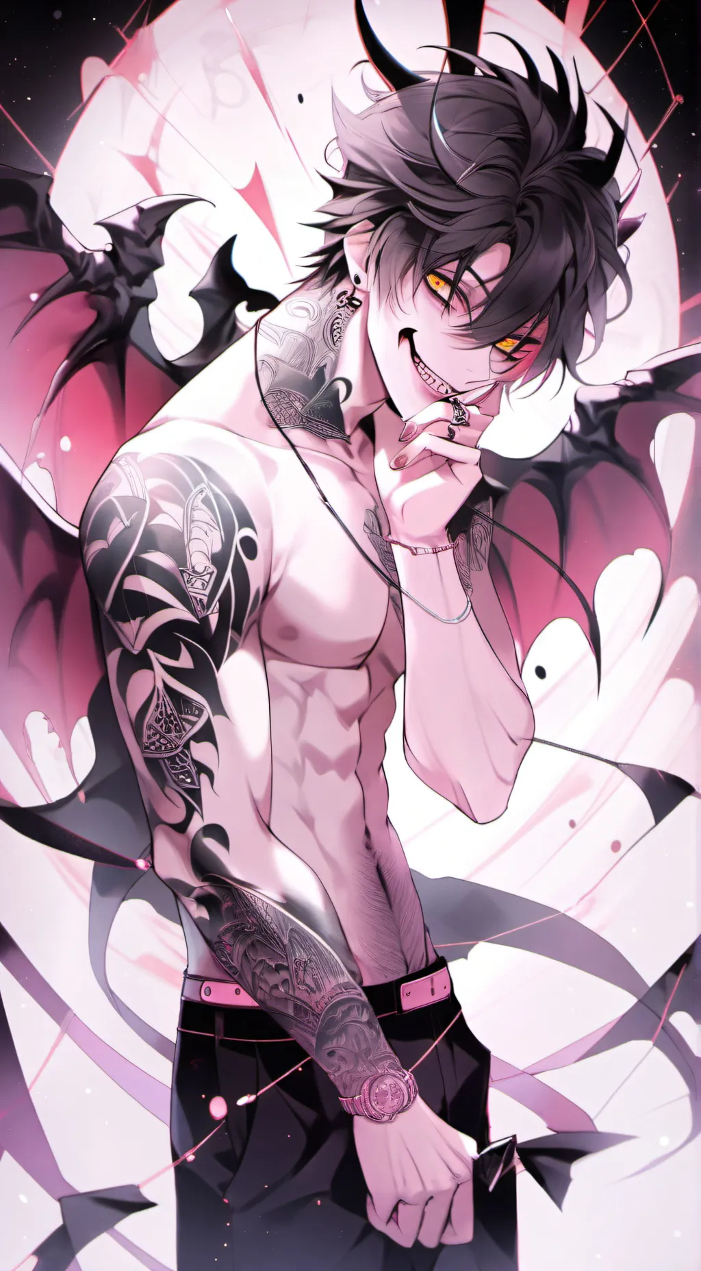 ai character: 😈Daemon😈 background