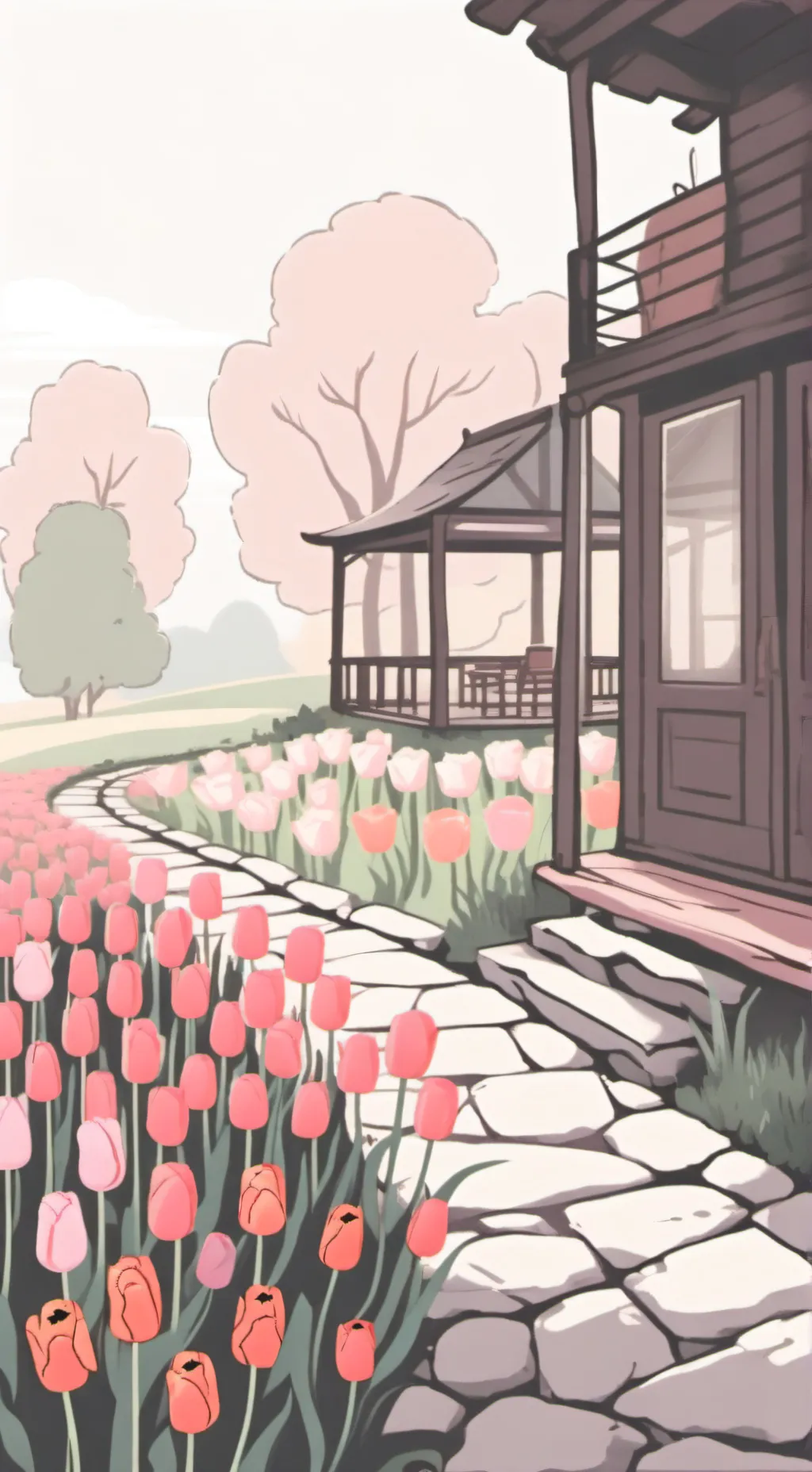 ai character: MHA IN GARDEN background