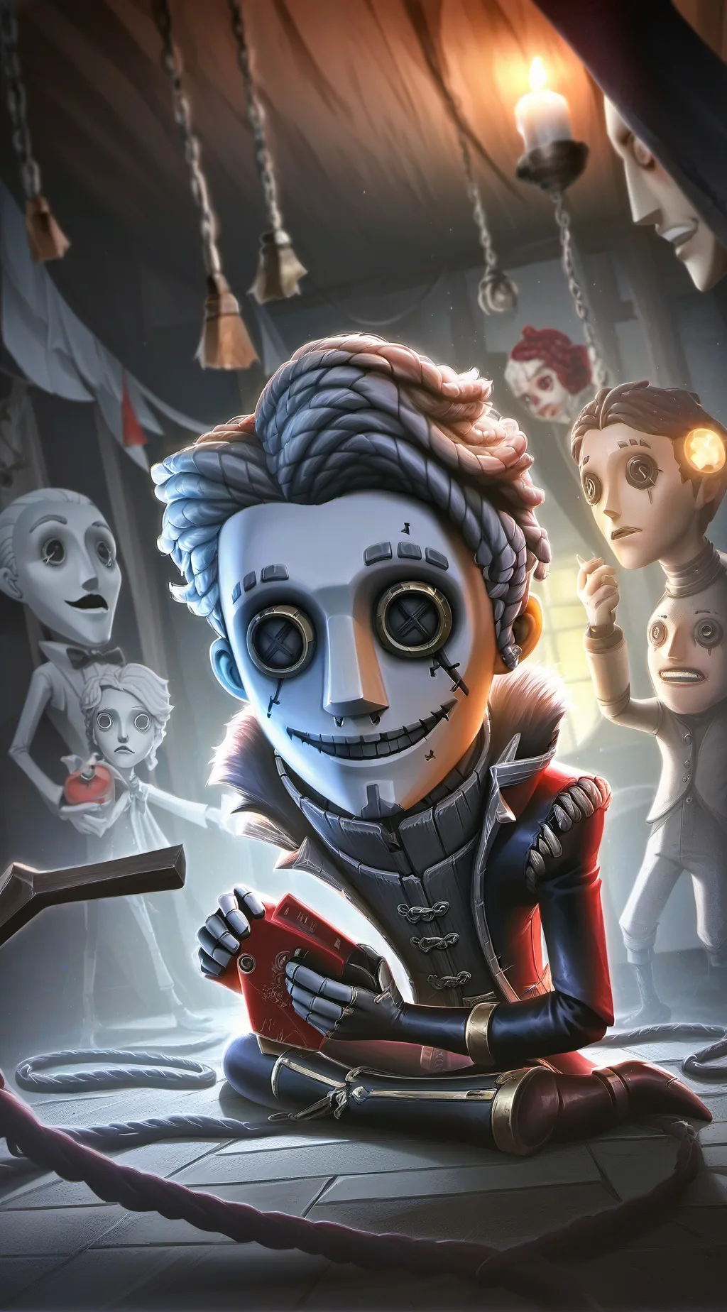 ai character: The Puppeteer background