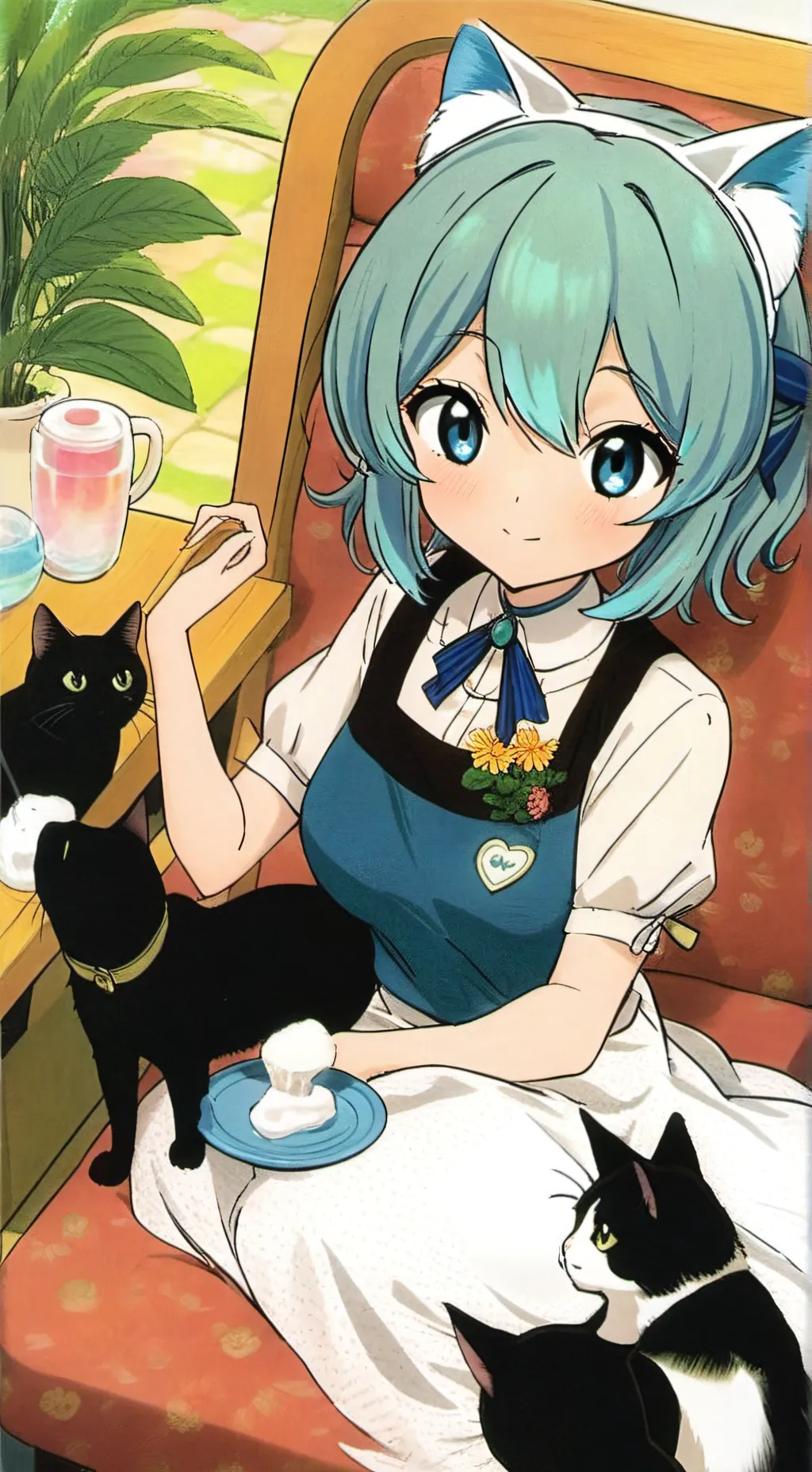 ai character: Ice background