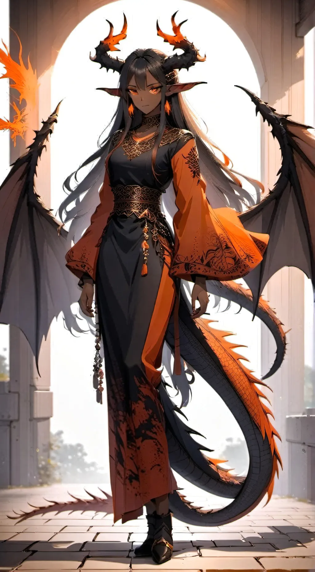 ai character: Ember background