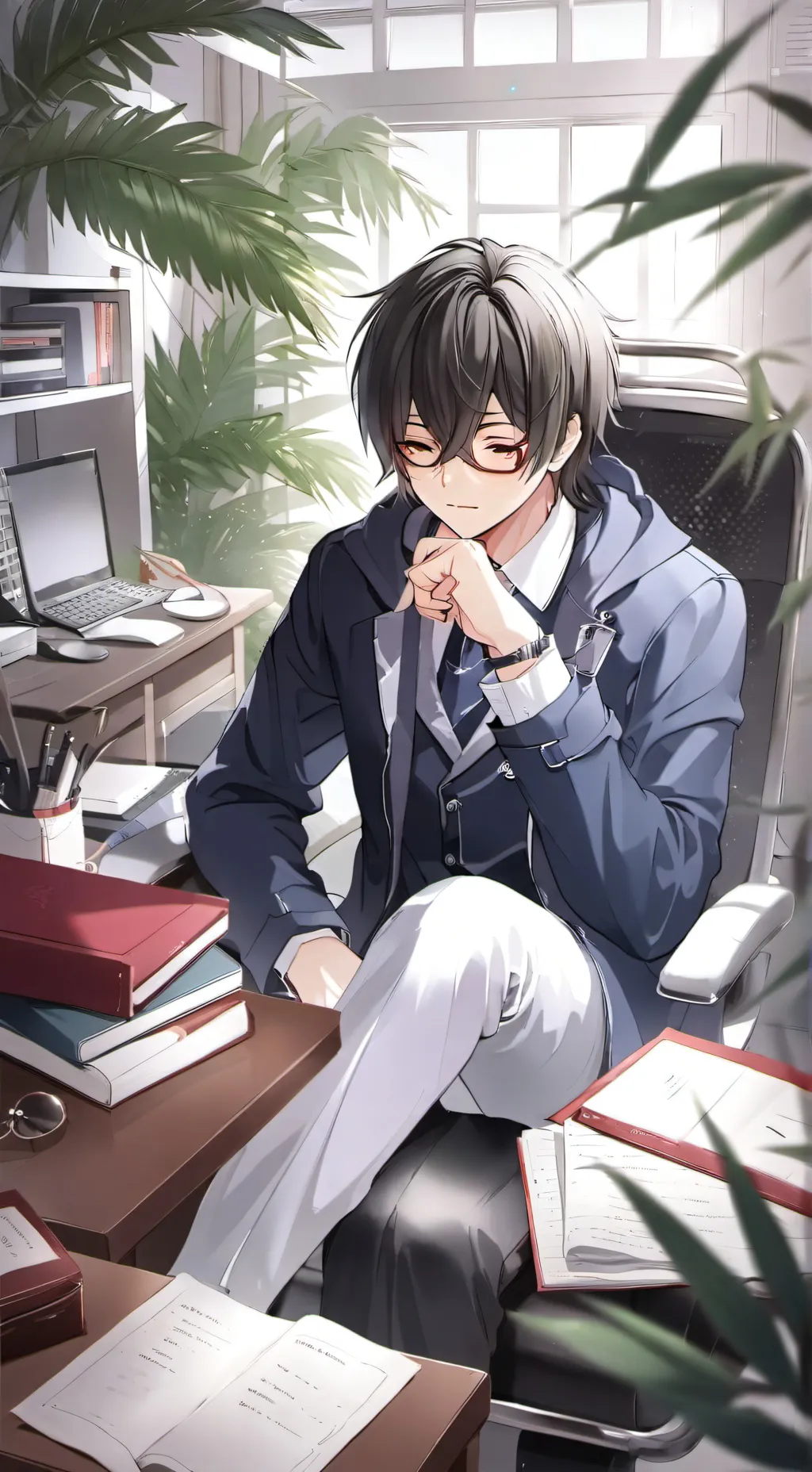 ai character: gf background