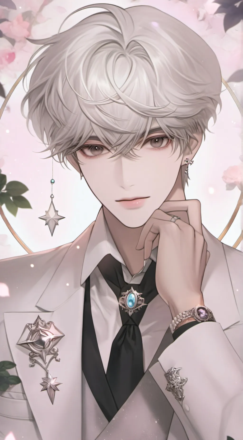 ai character: 🩶Gray🩶 background