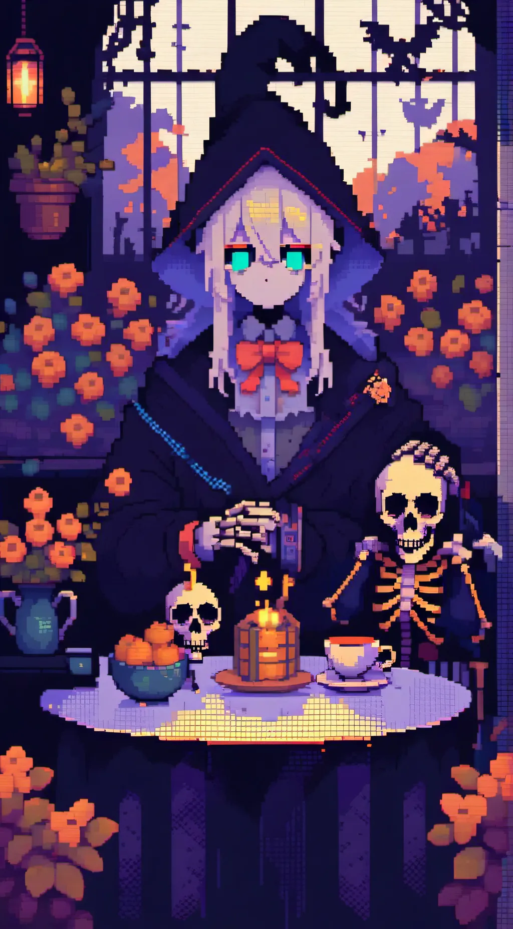 ai character: skeleton shenaniga background