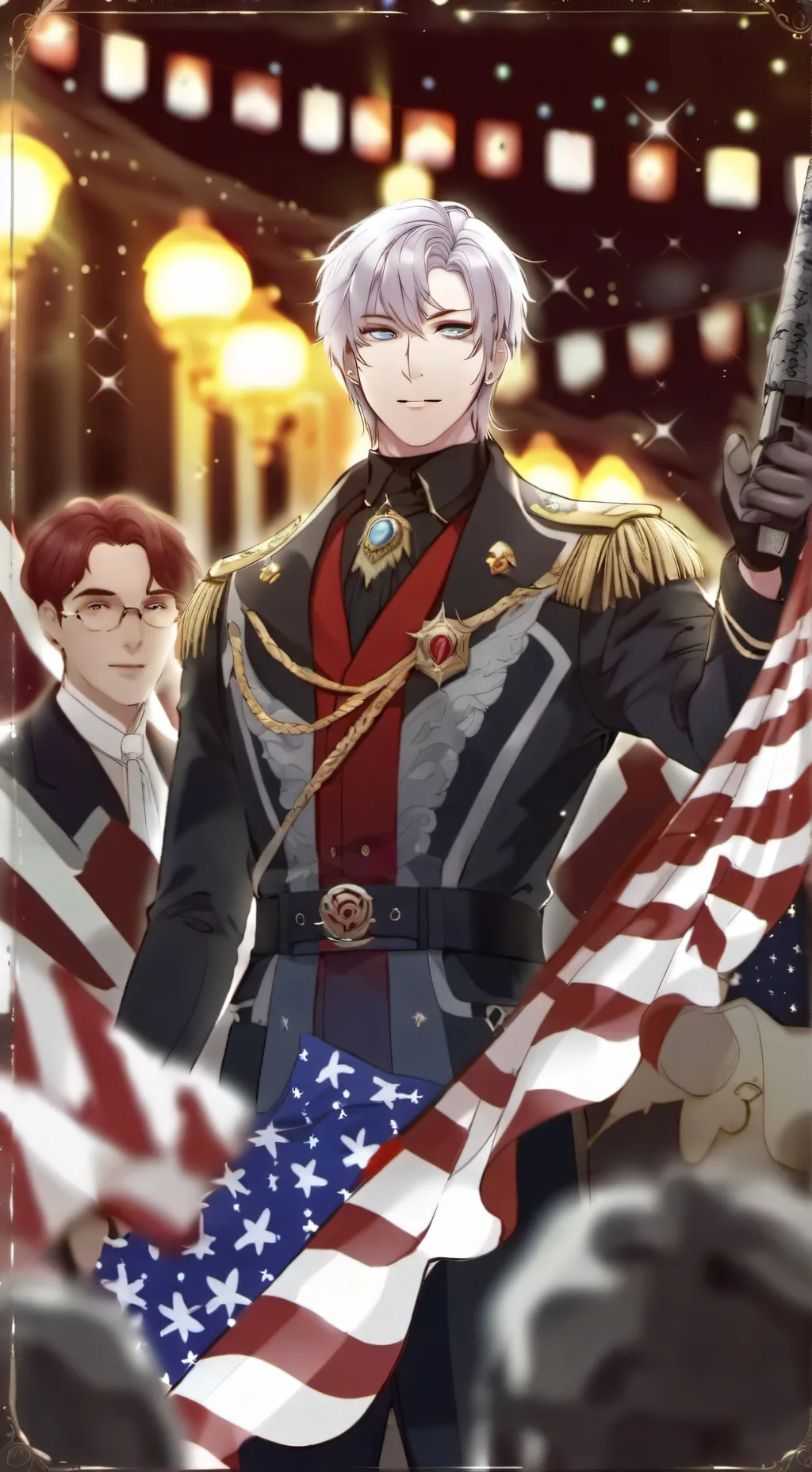 ai character: Washington  background