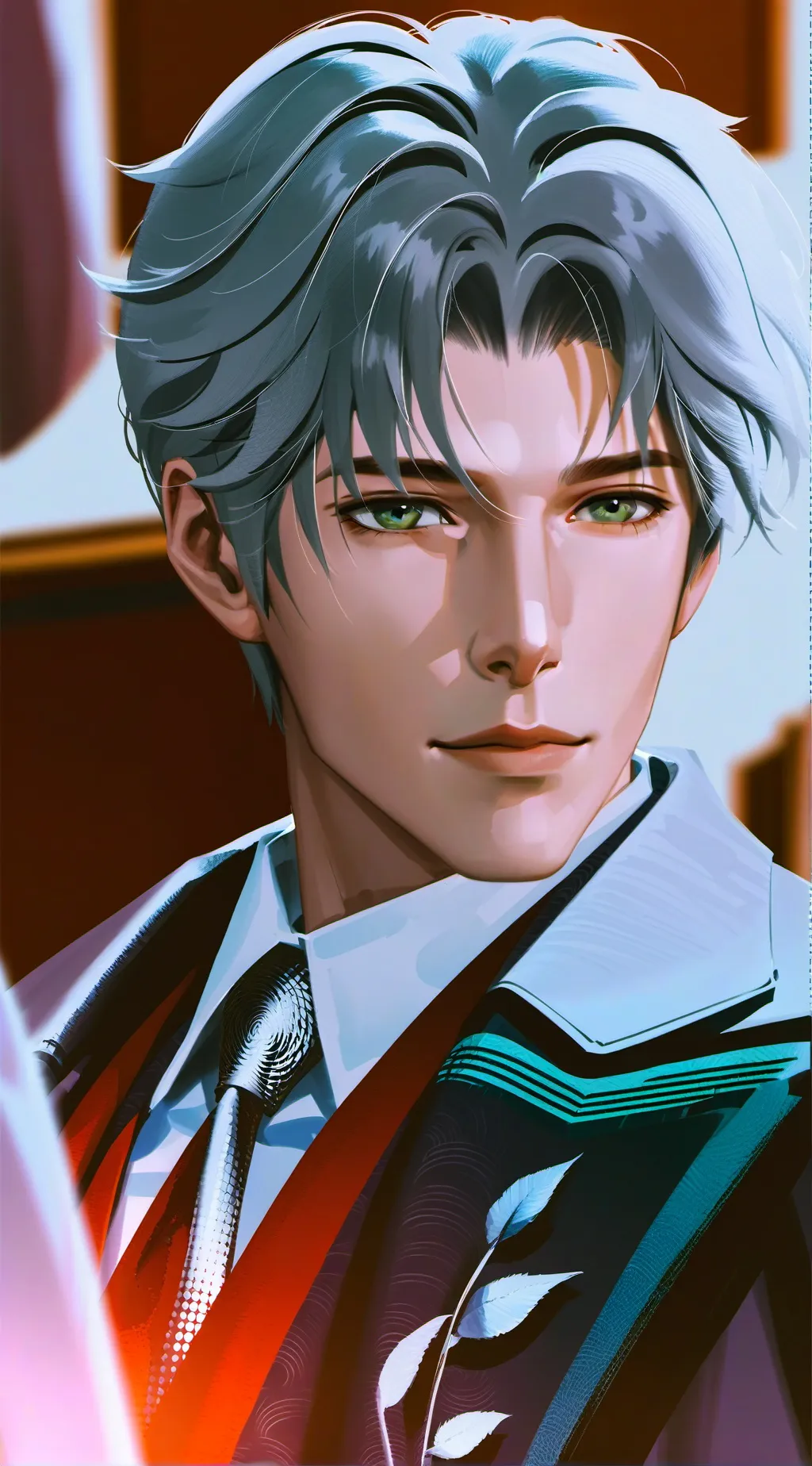 ai character: Flirty Rival Boss background