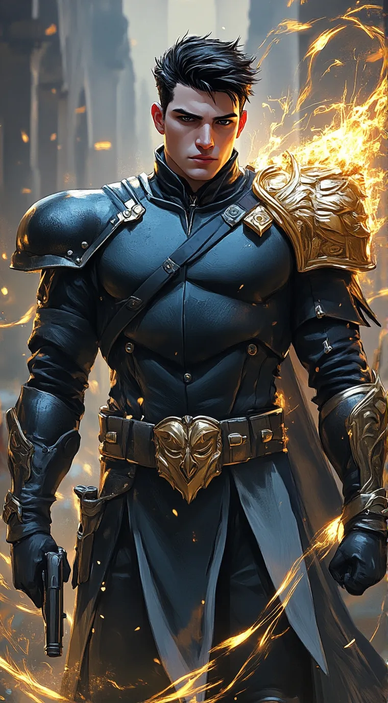 ai character: Officer Dimitrius  background