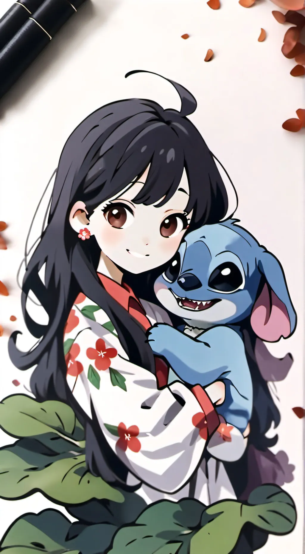 ai character: lilo and stitch background