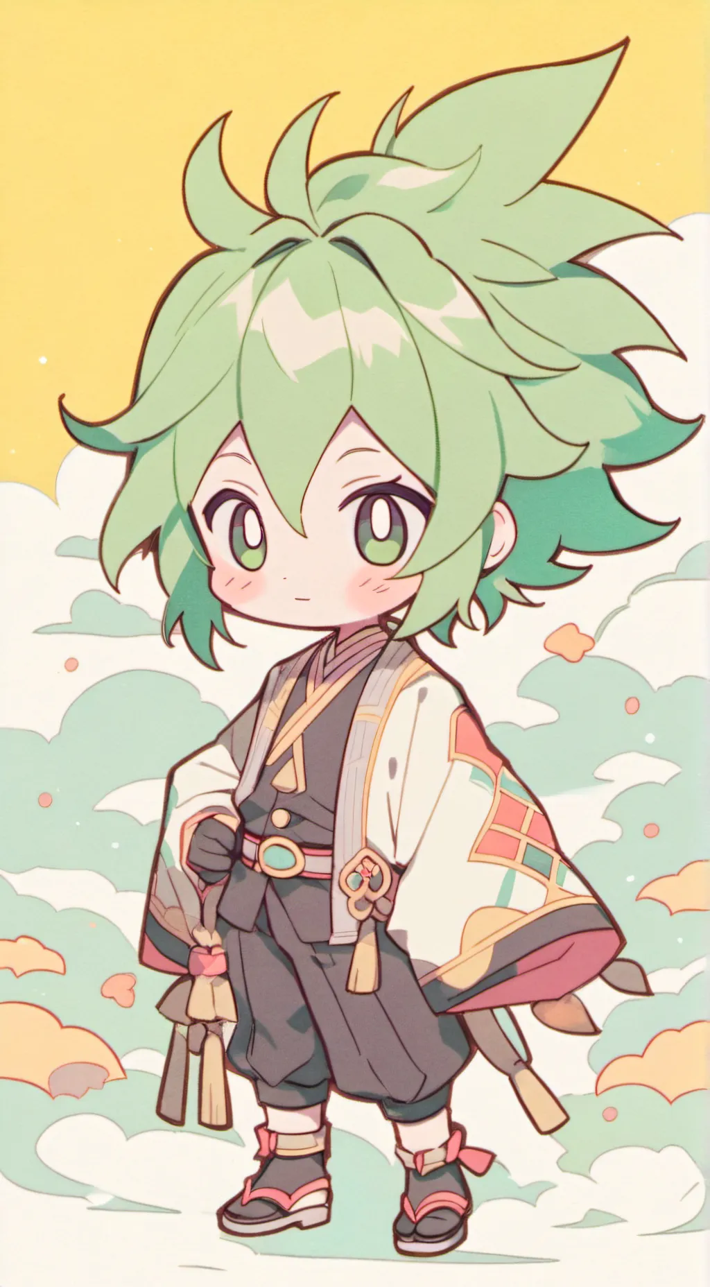 ai character: Zenitsu Love Story background