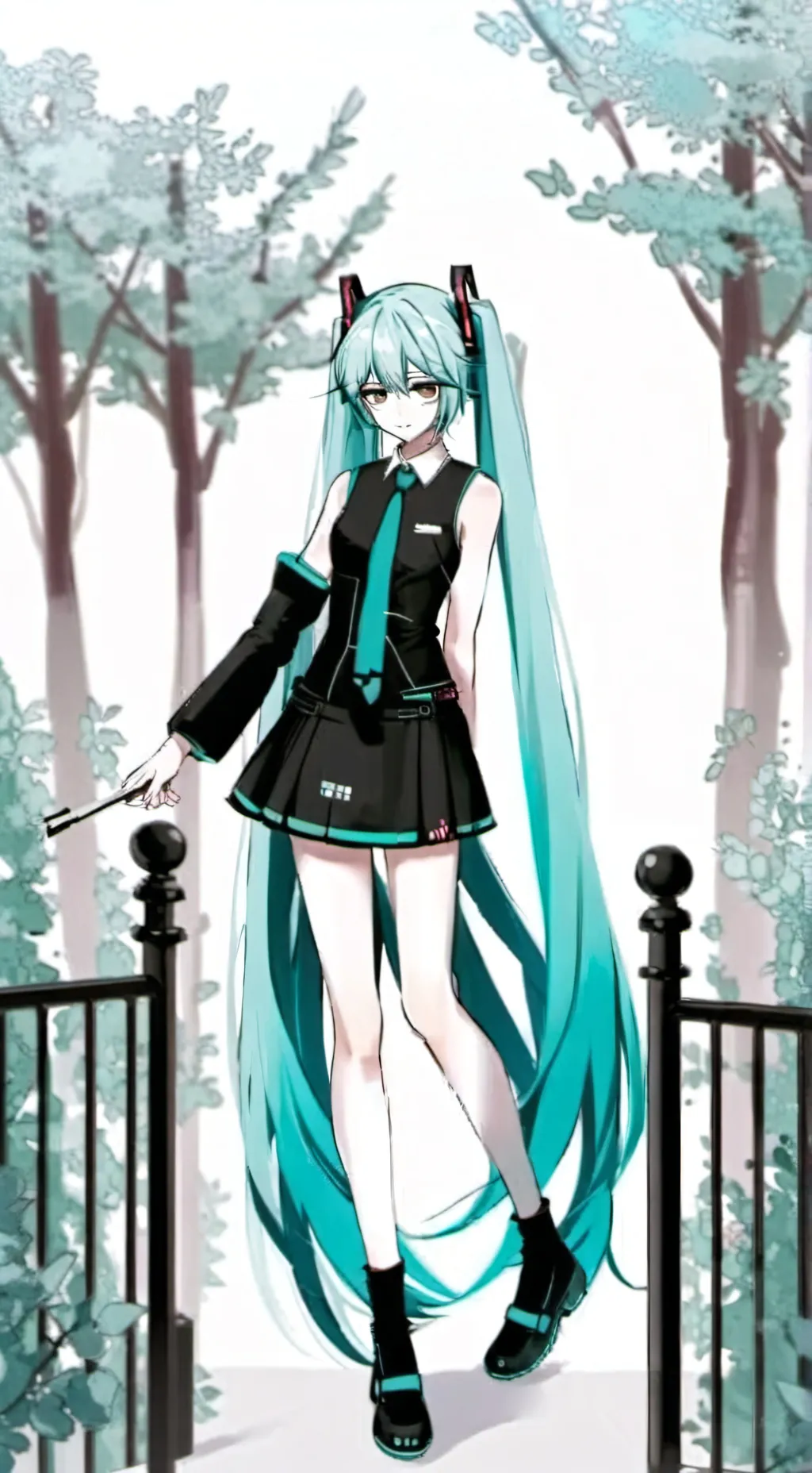 ai character: Hatsune Miku background