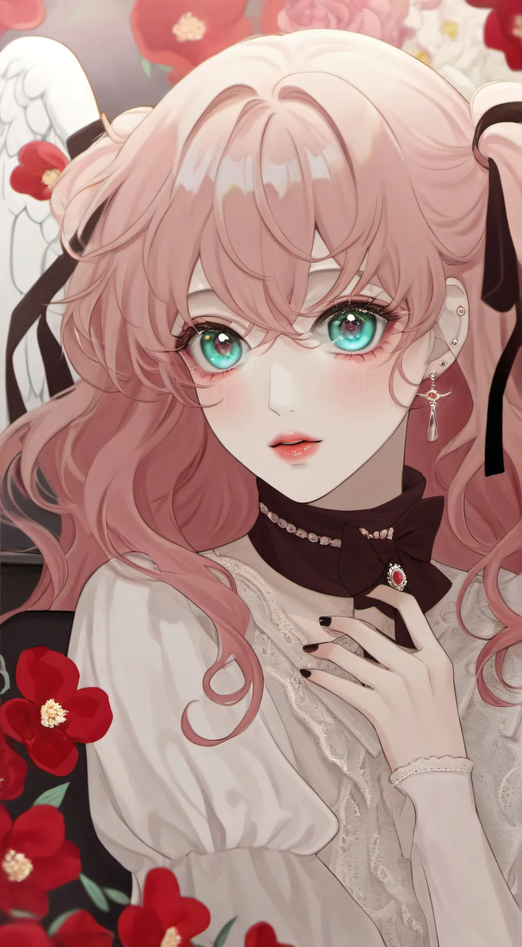ai character: She's sus background