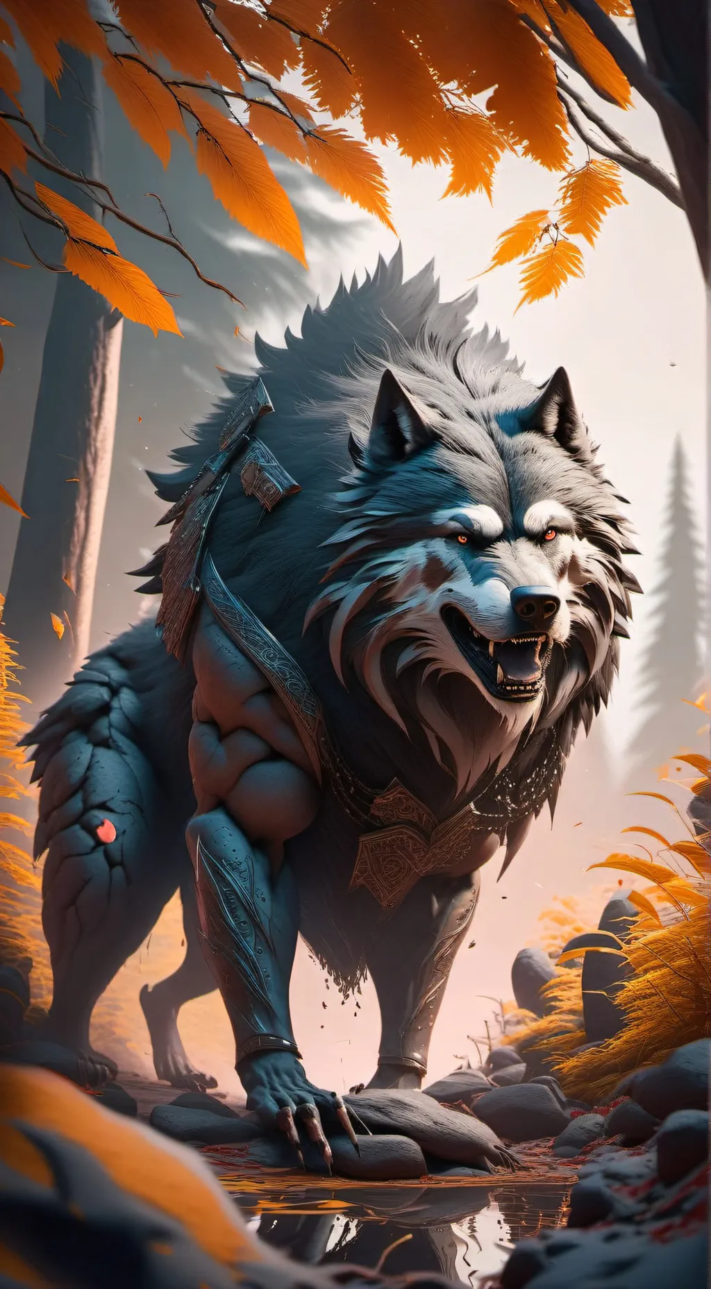 ai character: Wolf life background