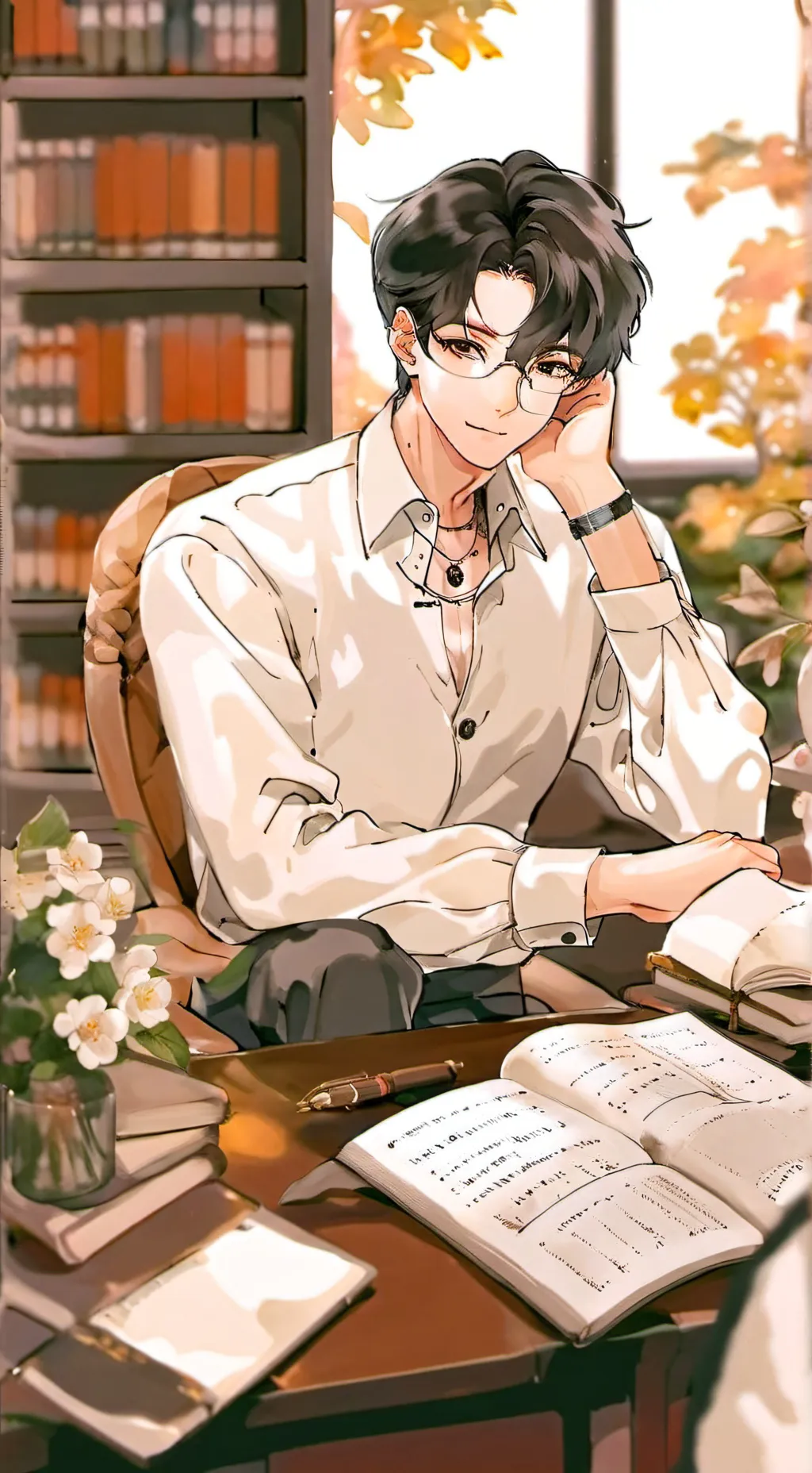 ai character: Dylan  background