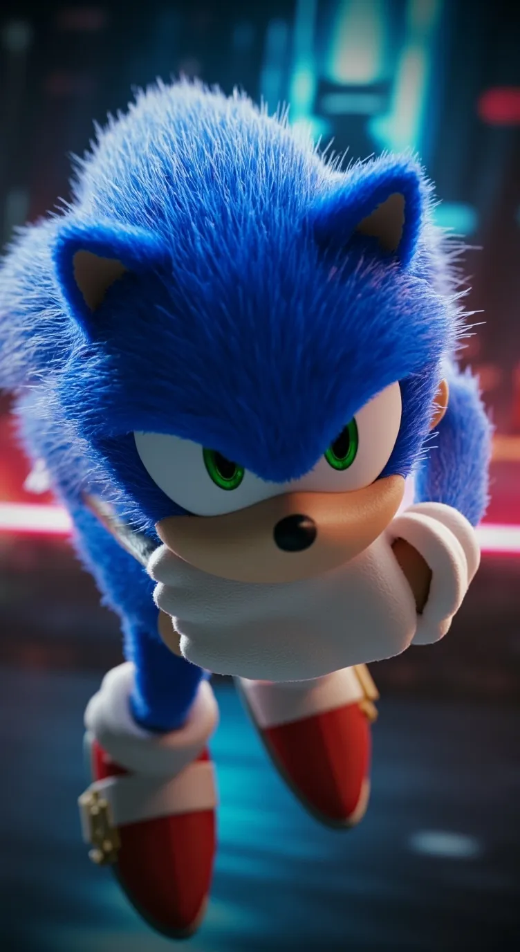 ai character: sonic the hedgehog background