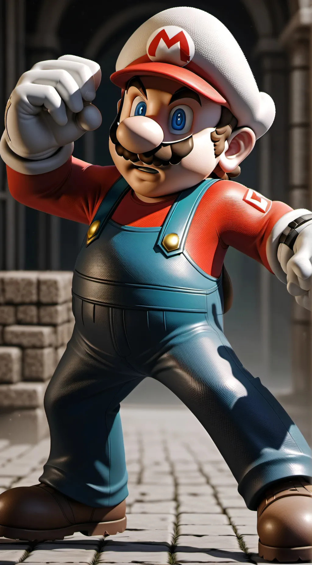 ai character: big Mario  background