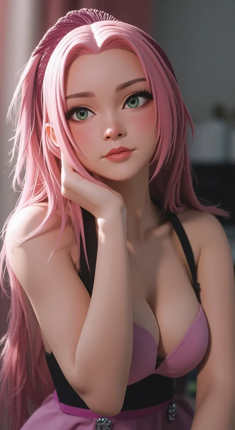 ai character: SAKURA  background