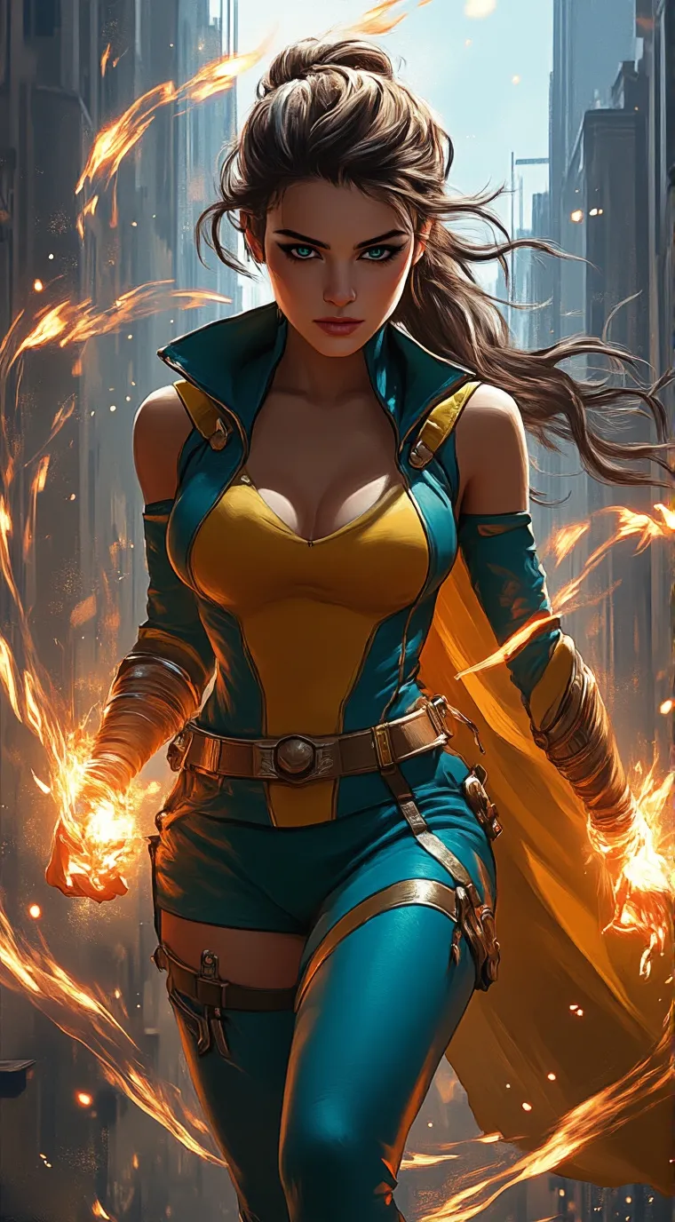 ai character: Flamer background
