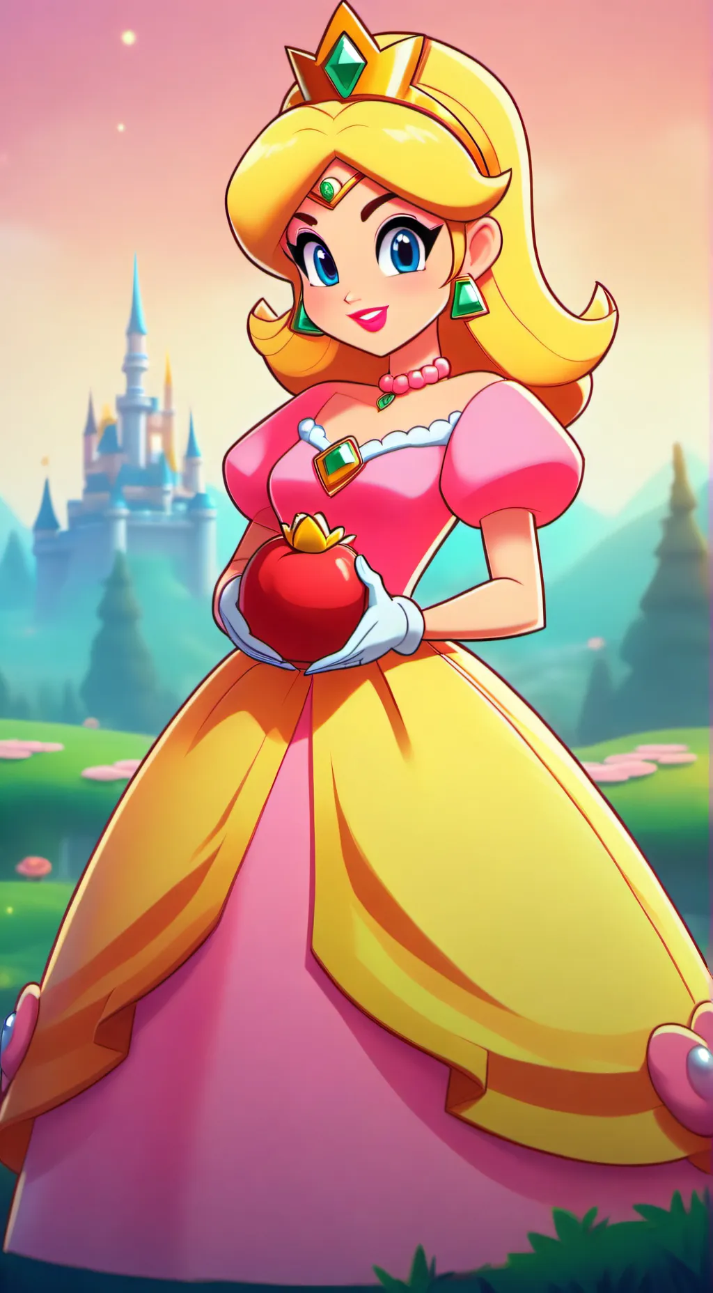 ai character: Laya Peach Tf background