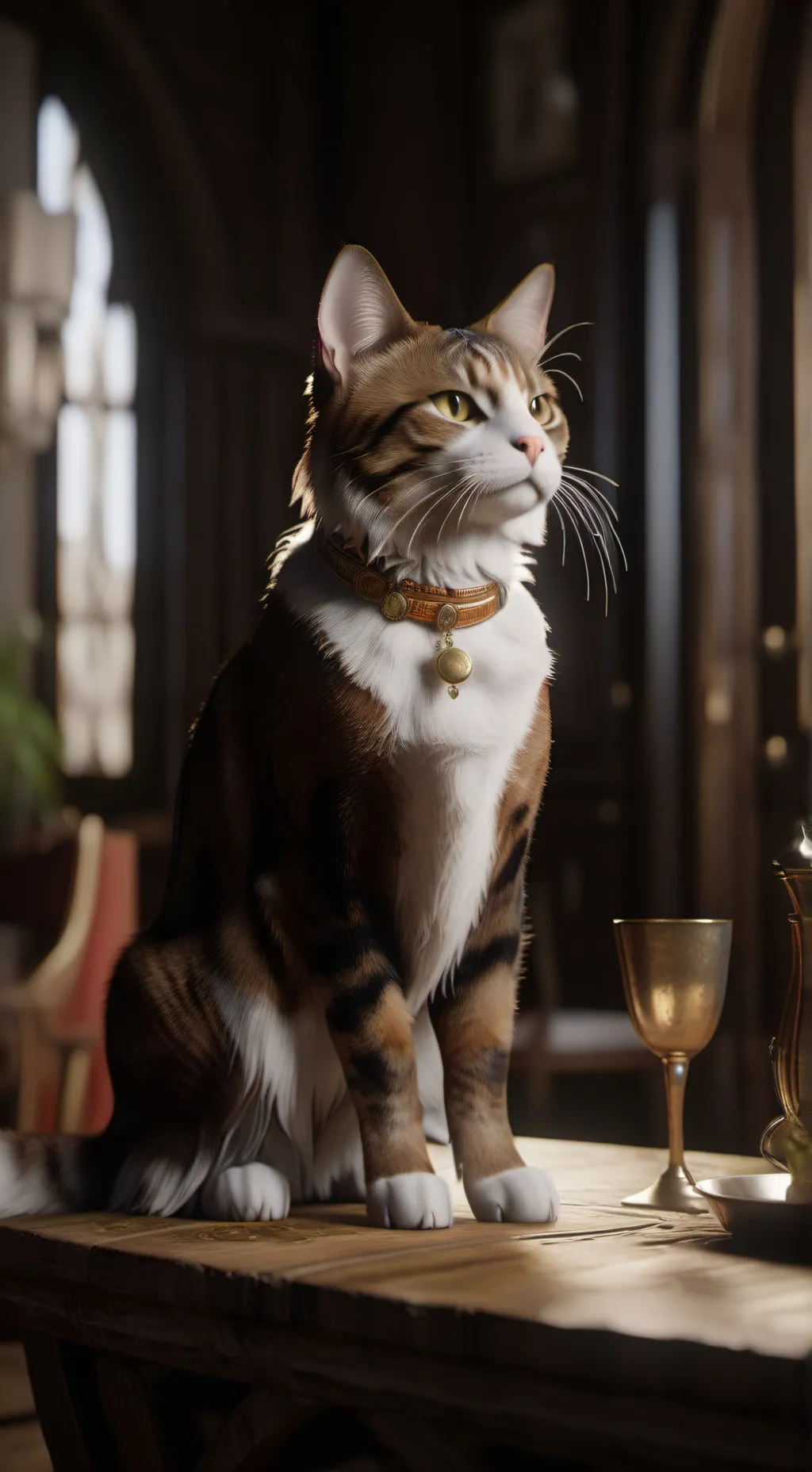 ai character: gato bueno background