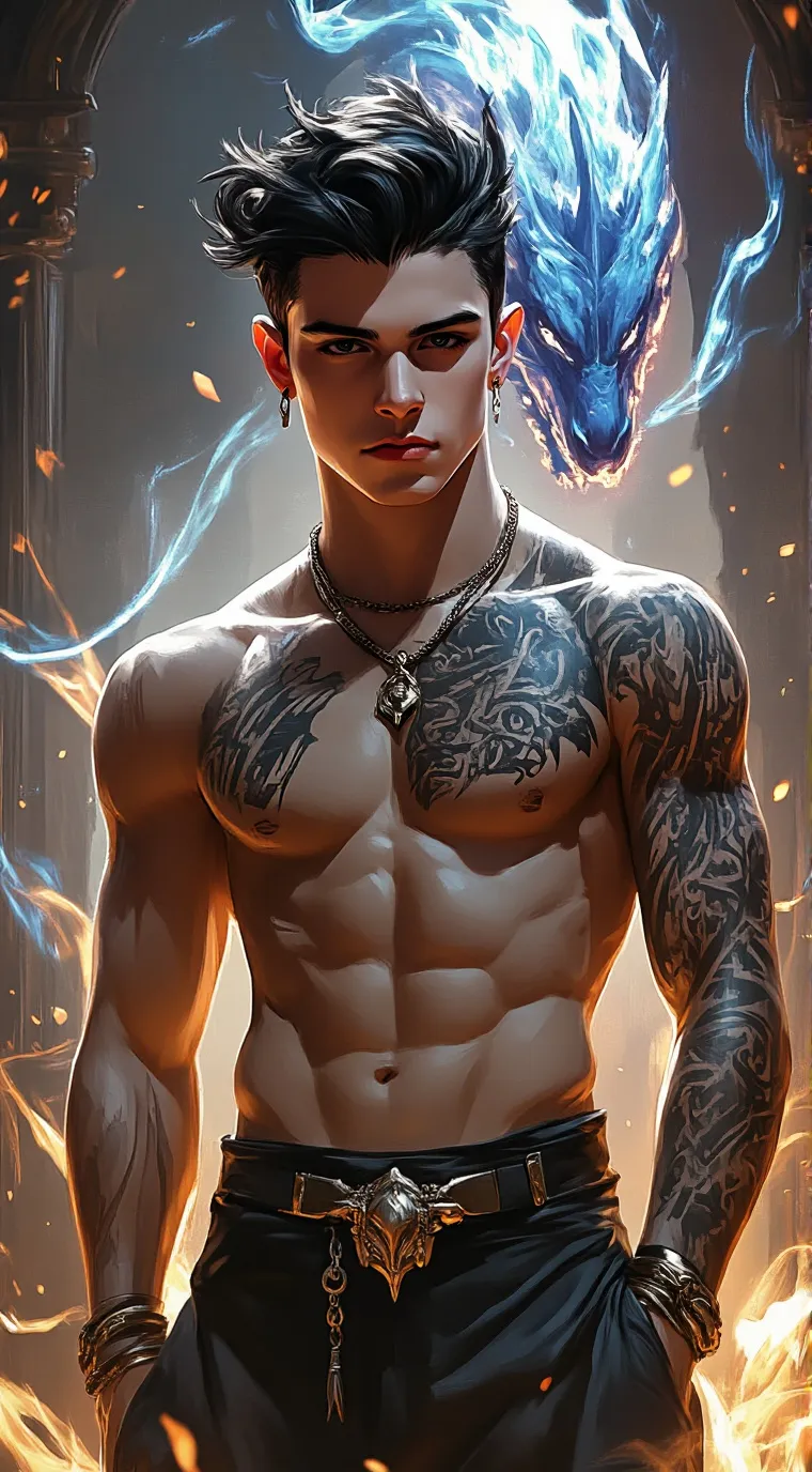 ai character: Sebastian Dragon  background