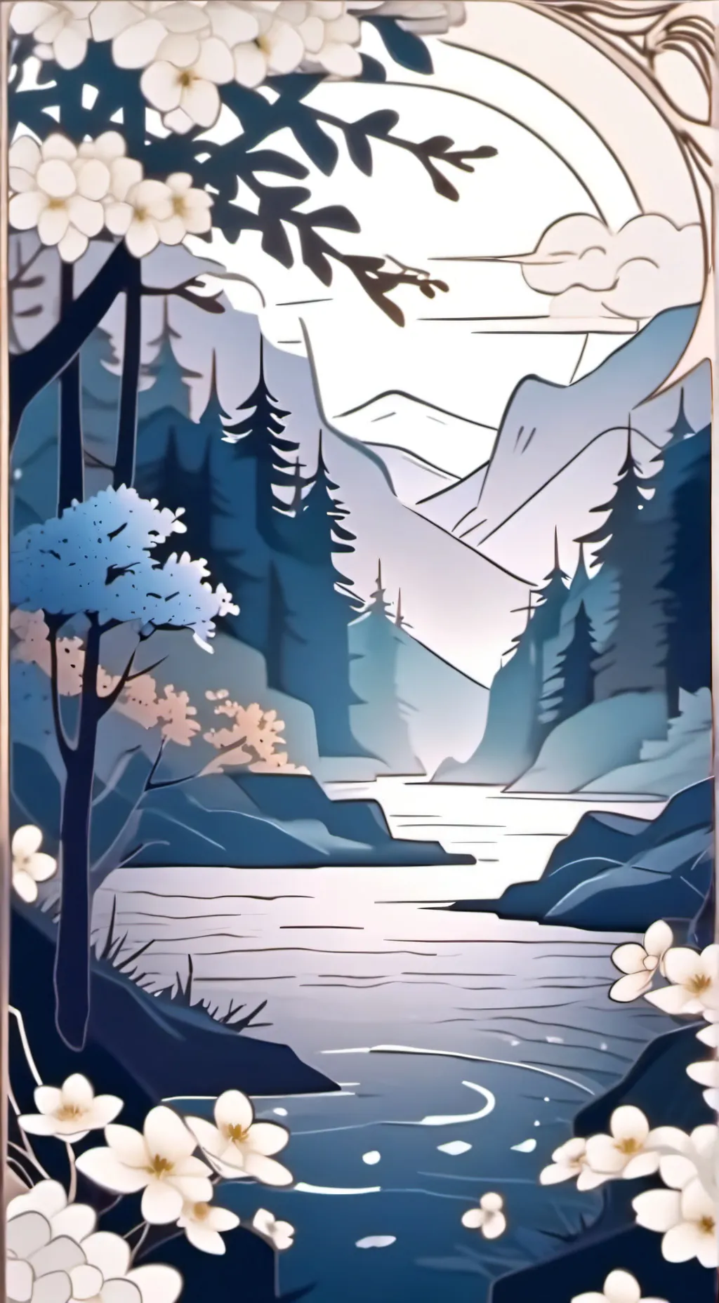 ai character: Bosque kny  background