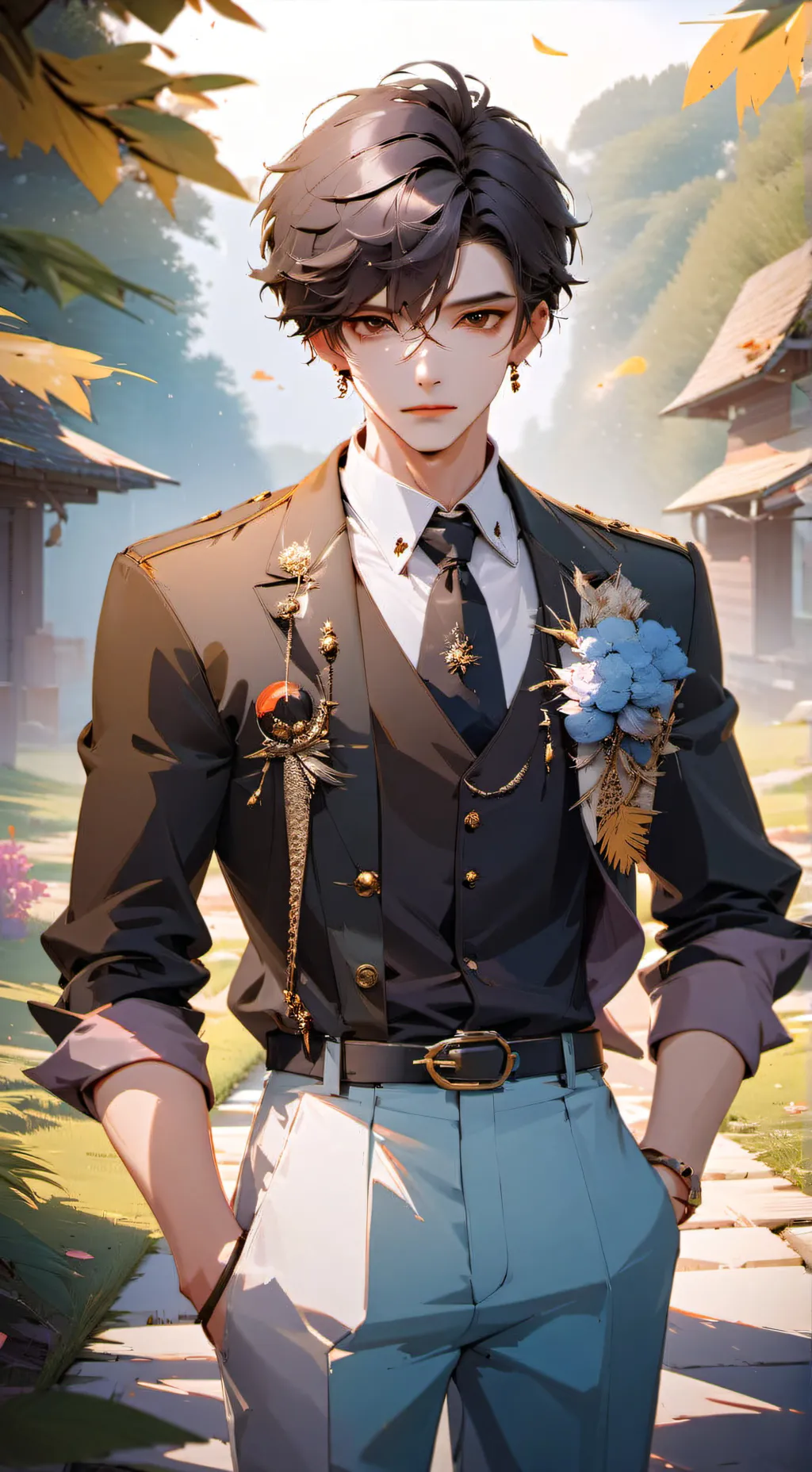 ai character: raddy x sky background