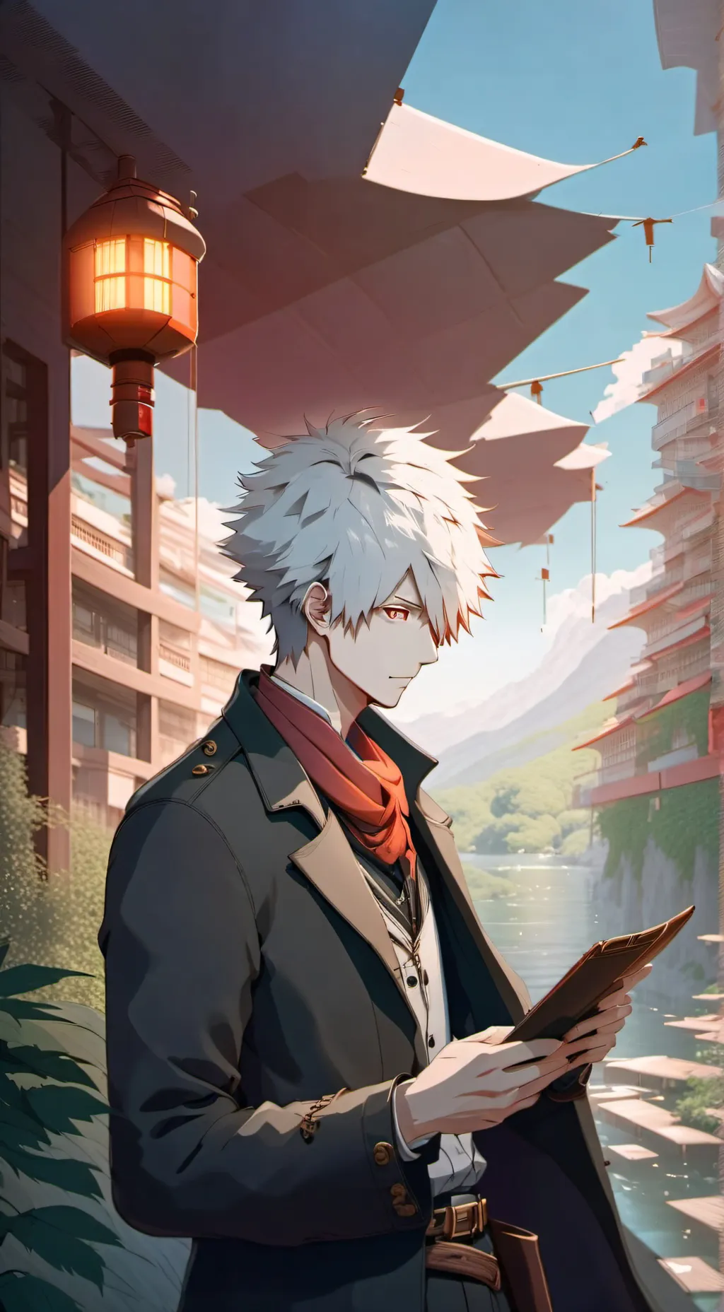 ai character: bakugo! background
