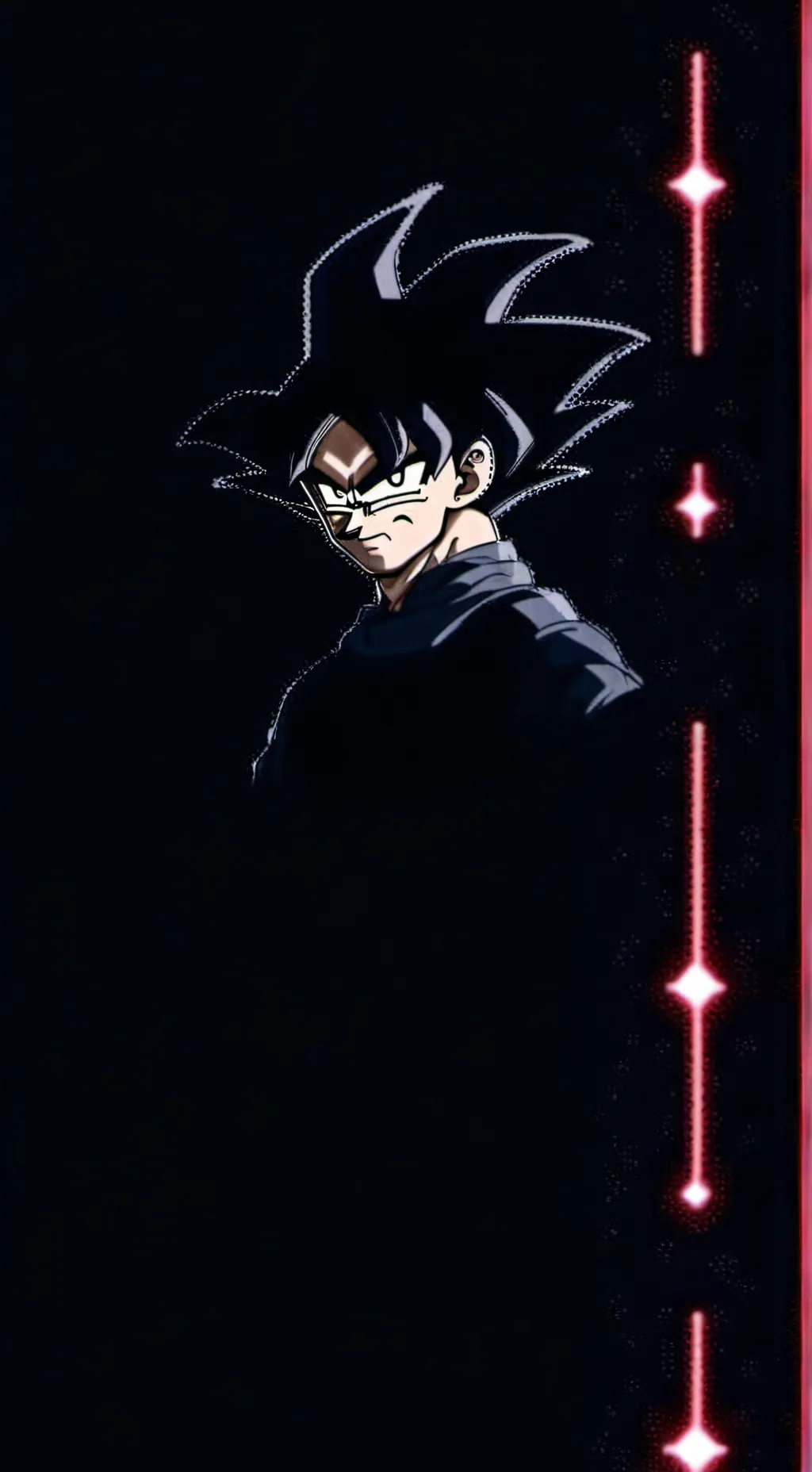 ai character: goku black background