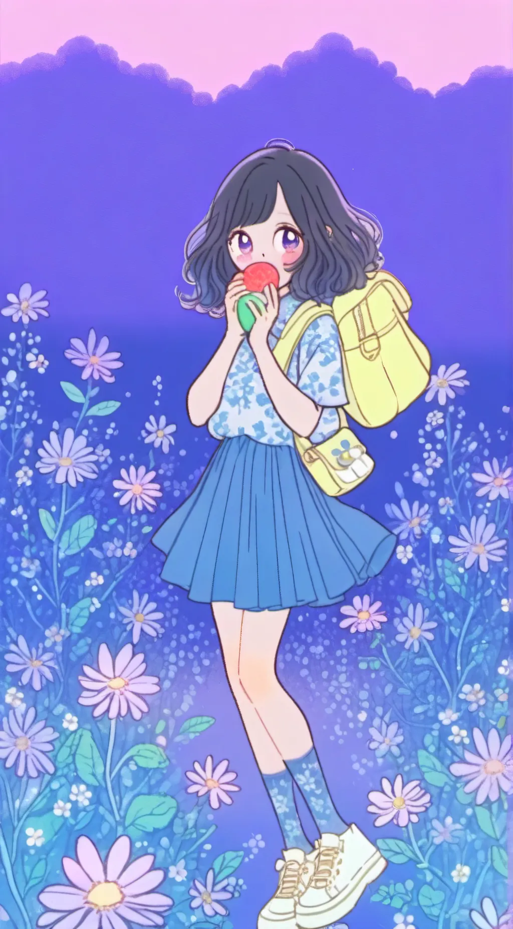 ai character: ALEXA FAMOR....  background