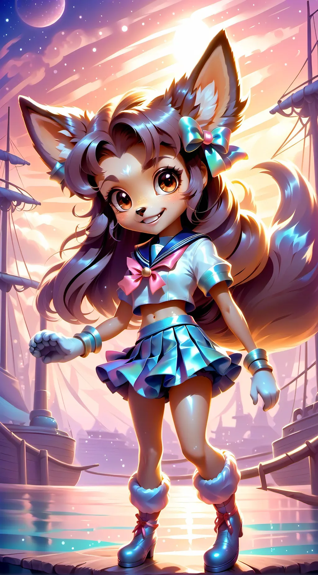 ai character: Lily Sunday background