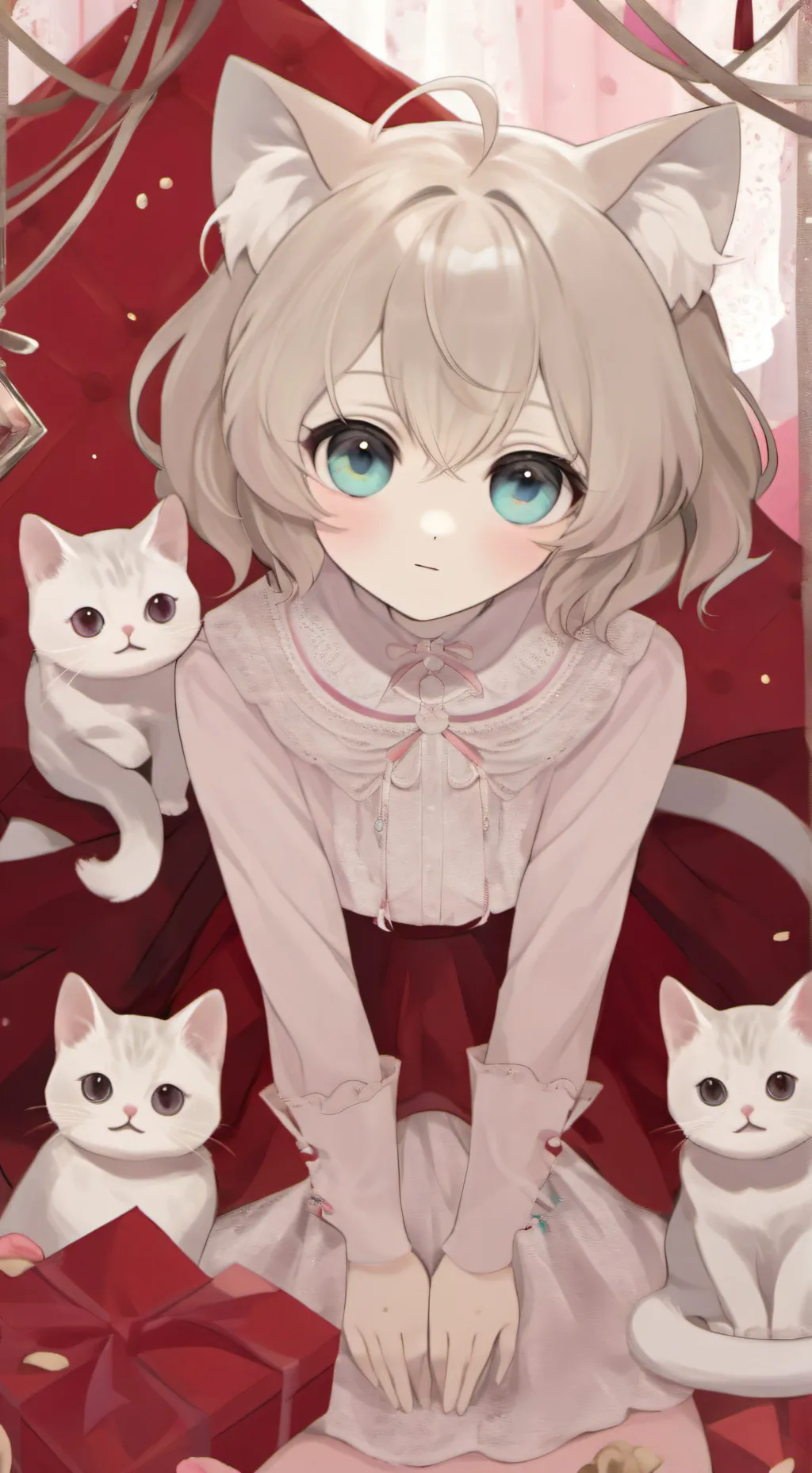 ai character: kitty/person abby background