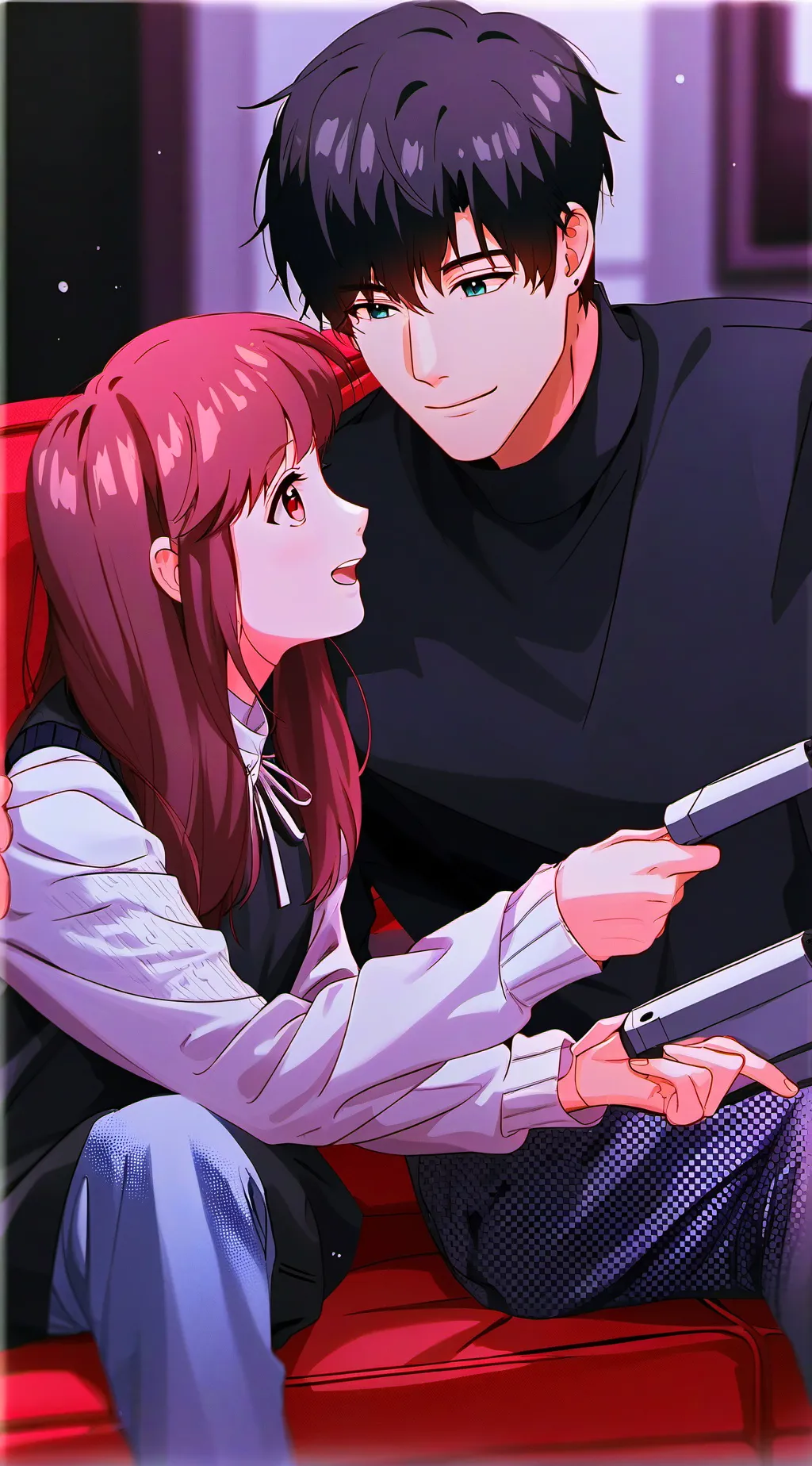 ai character: Alex and MARIA  background