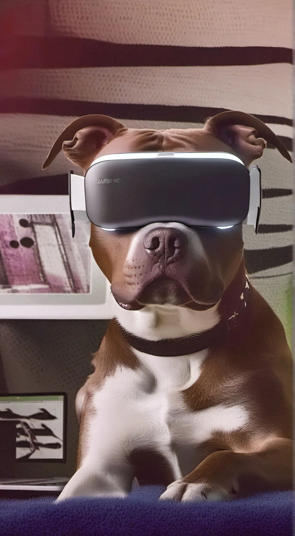ai character: Digital Dawg background