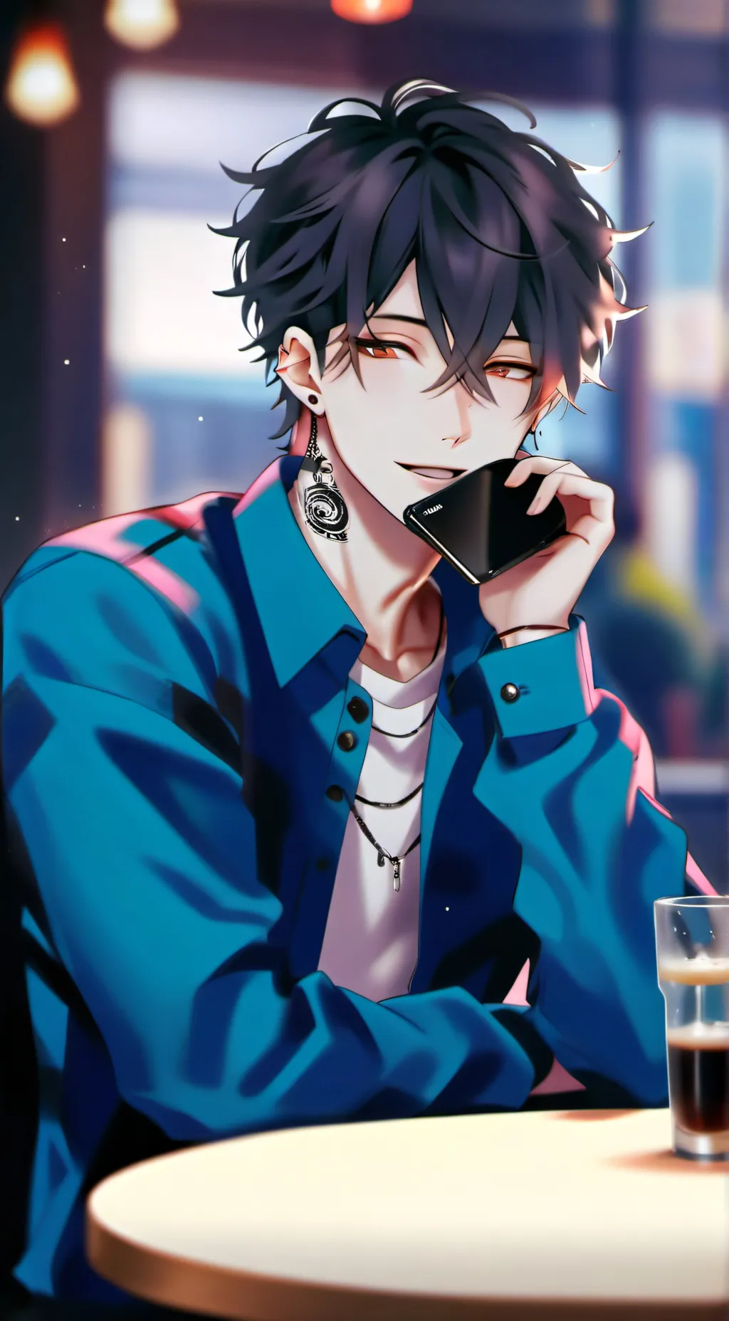 ai character: 🌟Sebastián🌟🖤 background
