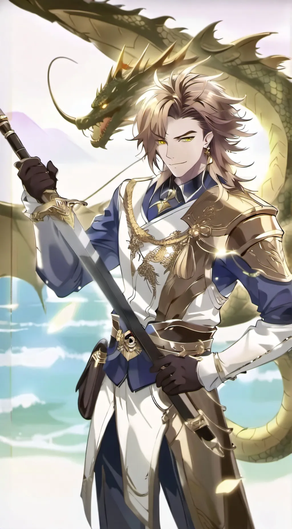 ai character: ananas dragon  background