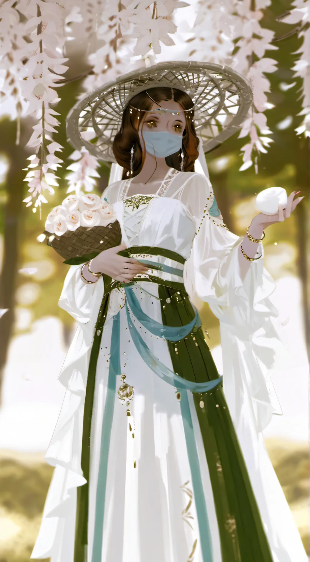 ai character: hello background