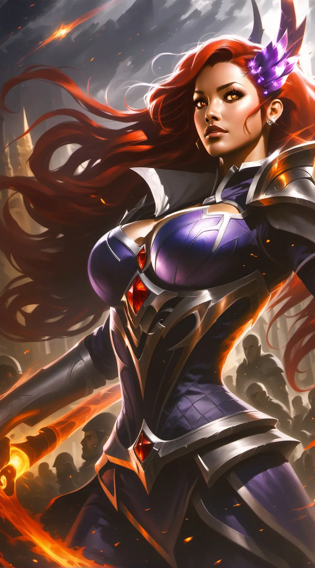 ai character: starfire background